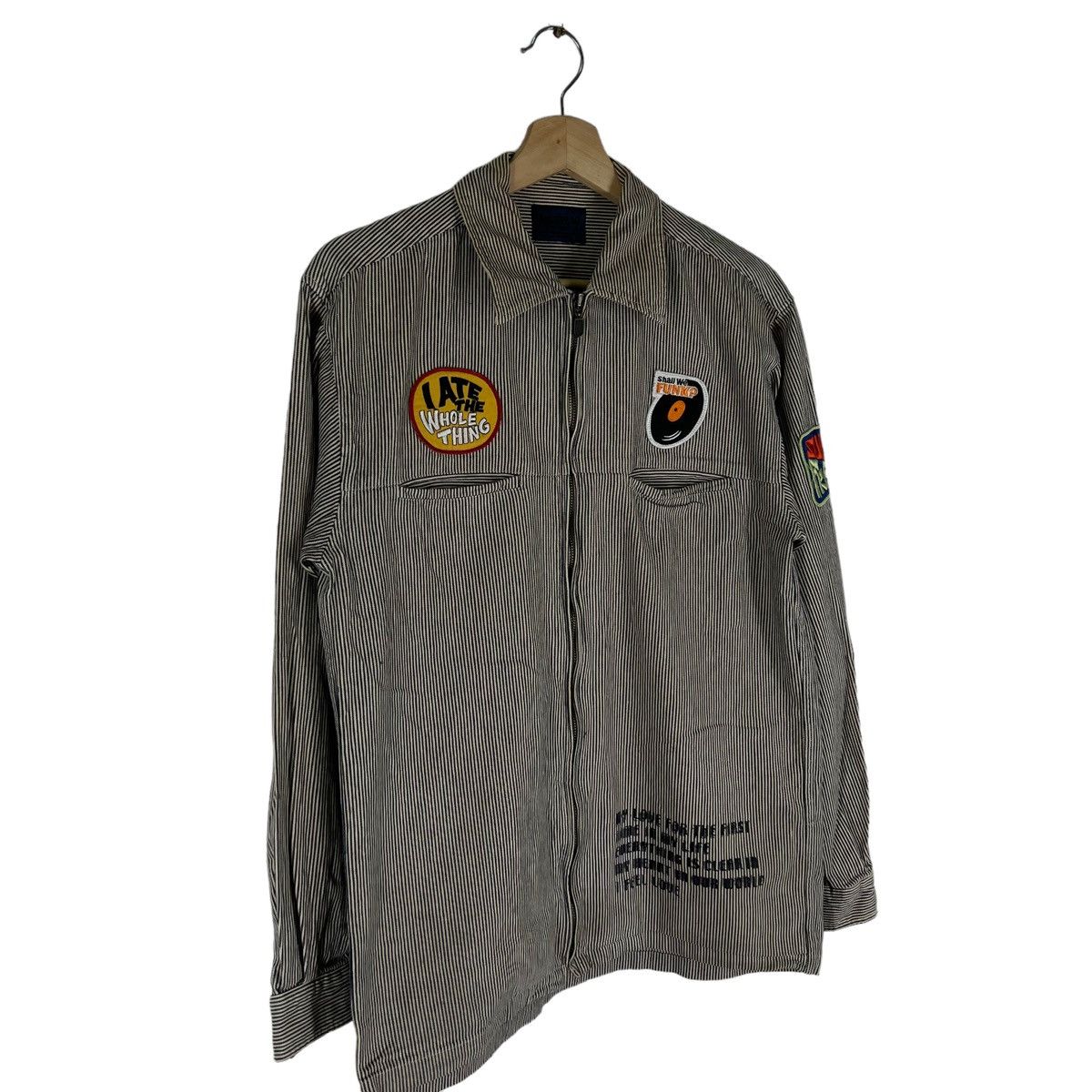 Japanese Brand VINTAGE NAVYFLAG JAPANMADE FULL PRINT WORKERS WEAR Size US L / EU 52-54 / 3 - 3 Thumbnail