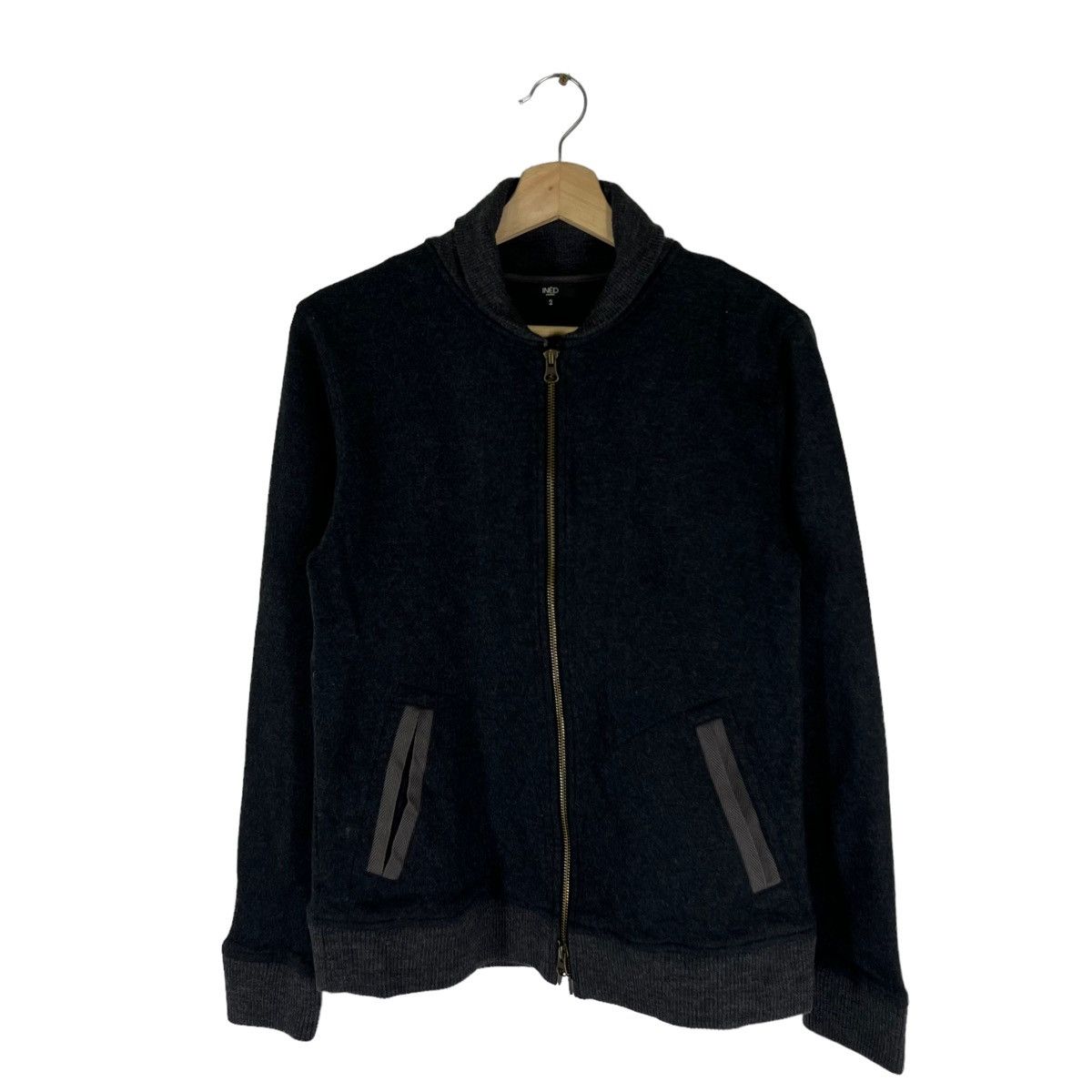 Japanese Brand VINTAGE INED HOMME JAPAN MADE ZIPPER JACKET Size US M / EU 48-50 / 2 - 1 Thumbnail