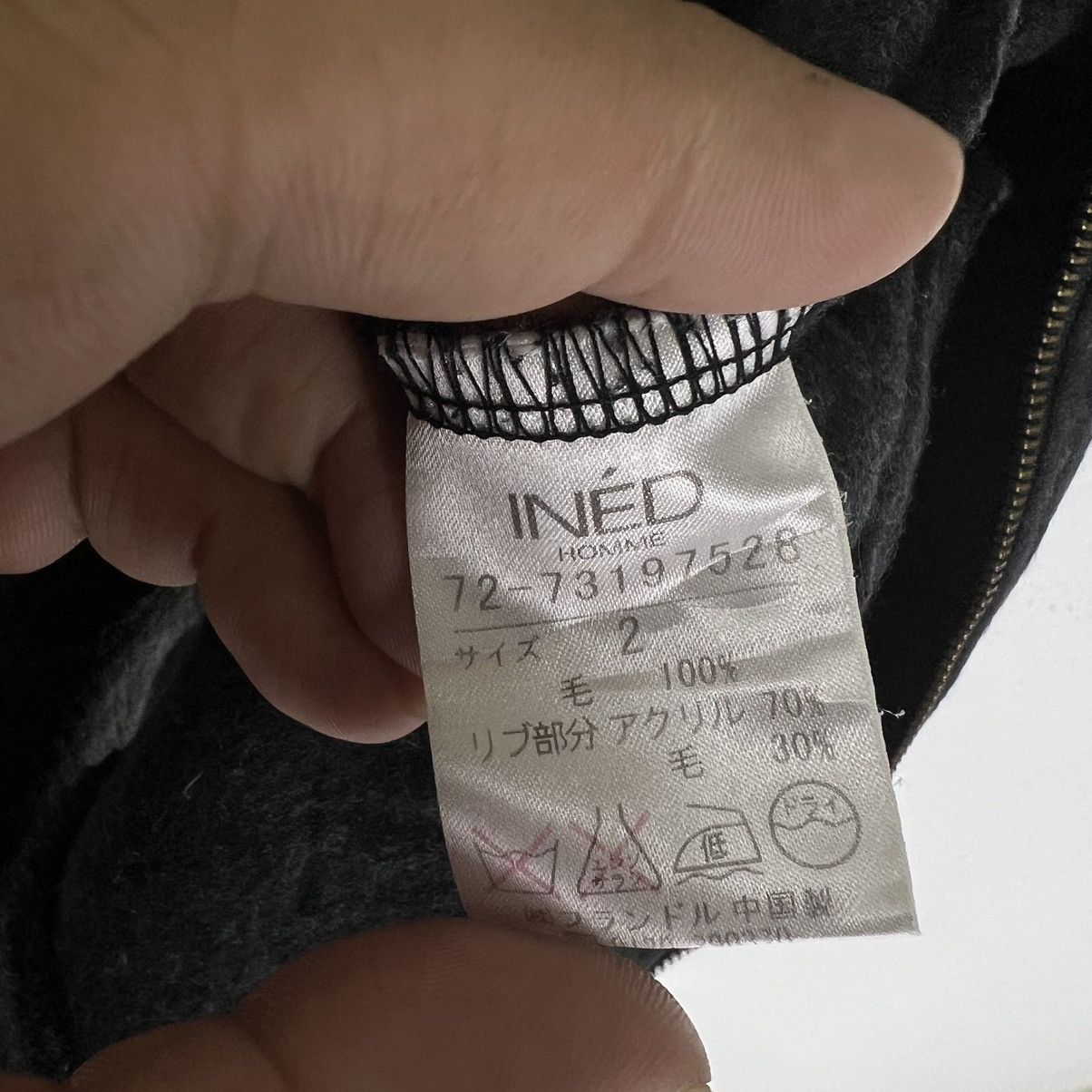 Japanese Brand VINTAGE INED HOMME JAPAN MADE ZIPPER JACKET Size US M / EU 48-50 / 2 - 11 Thumbnail