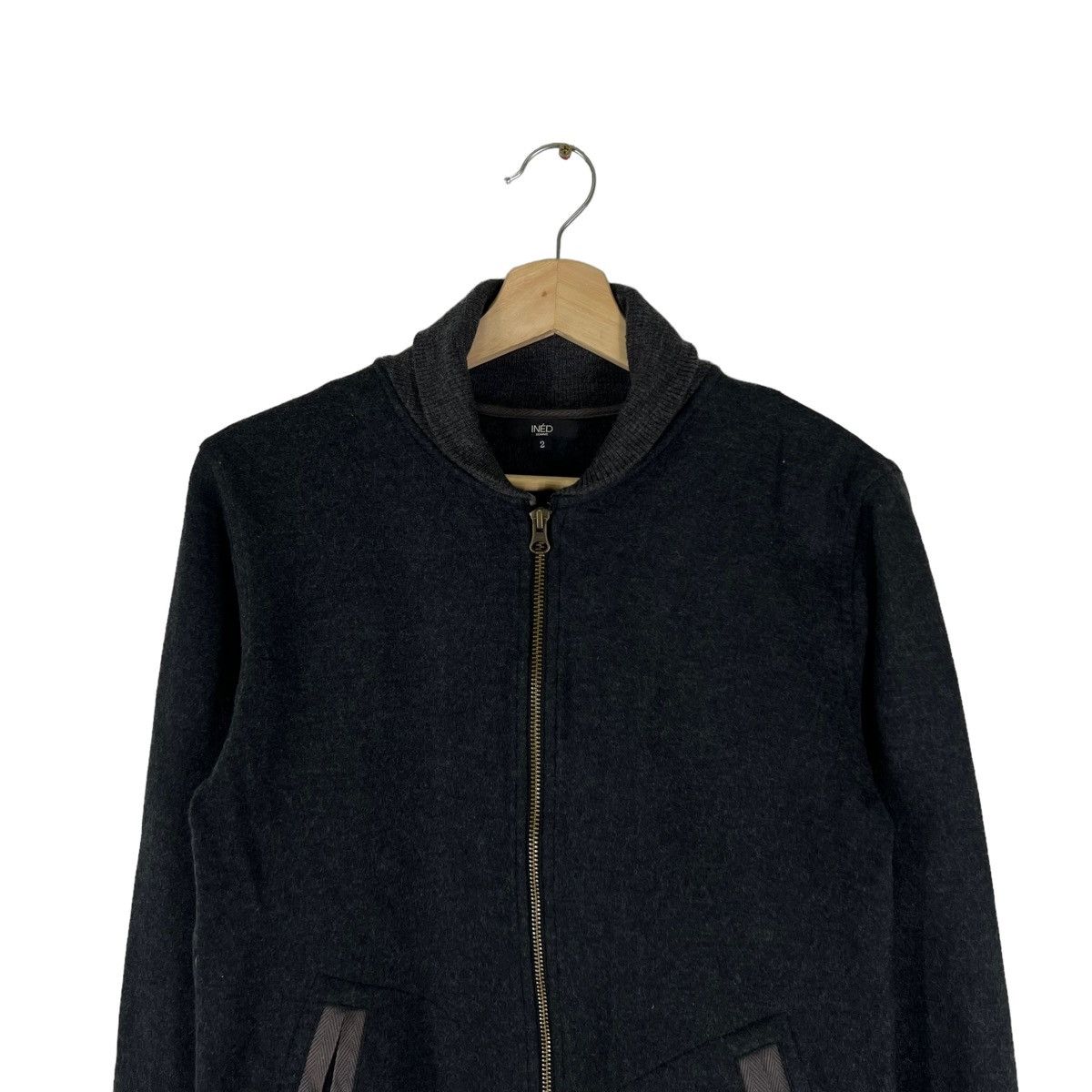 Japanese Brand VINTAGE INED HOMME JAPAN MADE ZIPPER JACKET Size US M / EU 48-50 / 2 - 3 Thumbnail