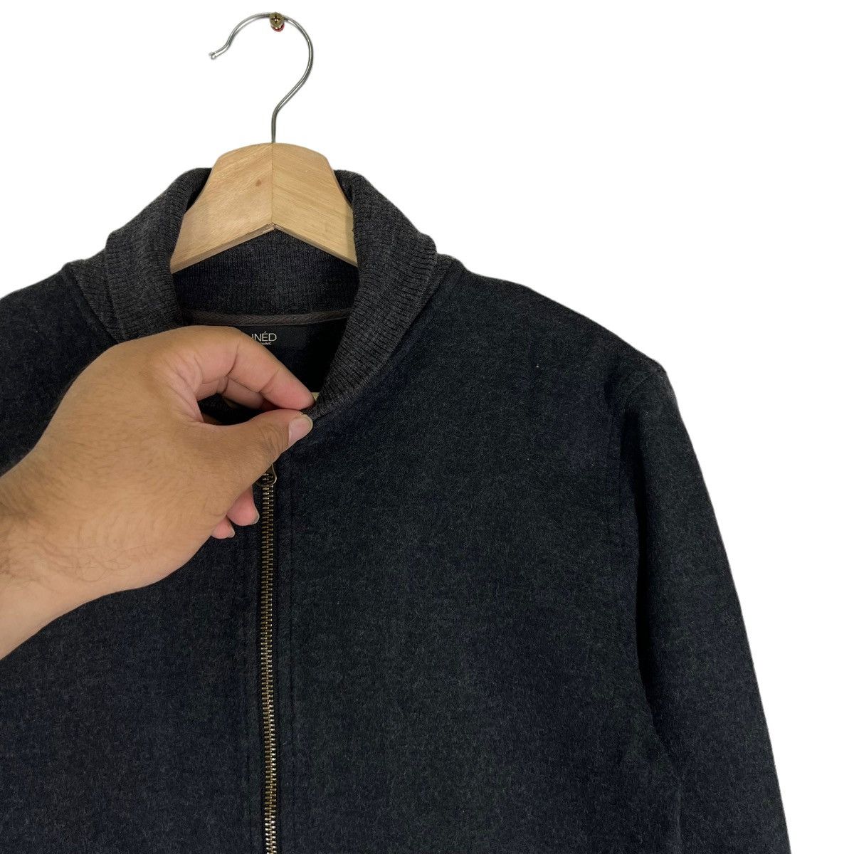 Japanese Brand VINTAGE INED HOMME JAPAN MADE ZIPPER JACKET Size US M / EU 48-50 / 2 - 5 Thumbnail
