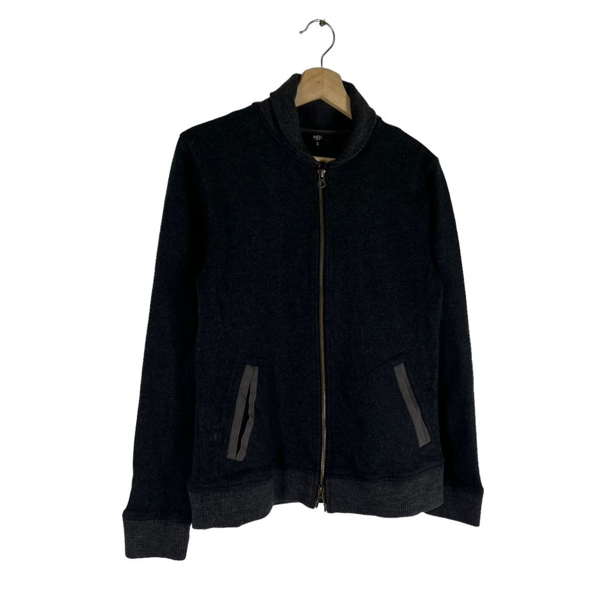 Japanese Brand VINTAGE INED HOMME JAPAN MADE ZIPPER JACKET Size US M / EU 48-50 / 2 - 2 Thumbnail