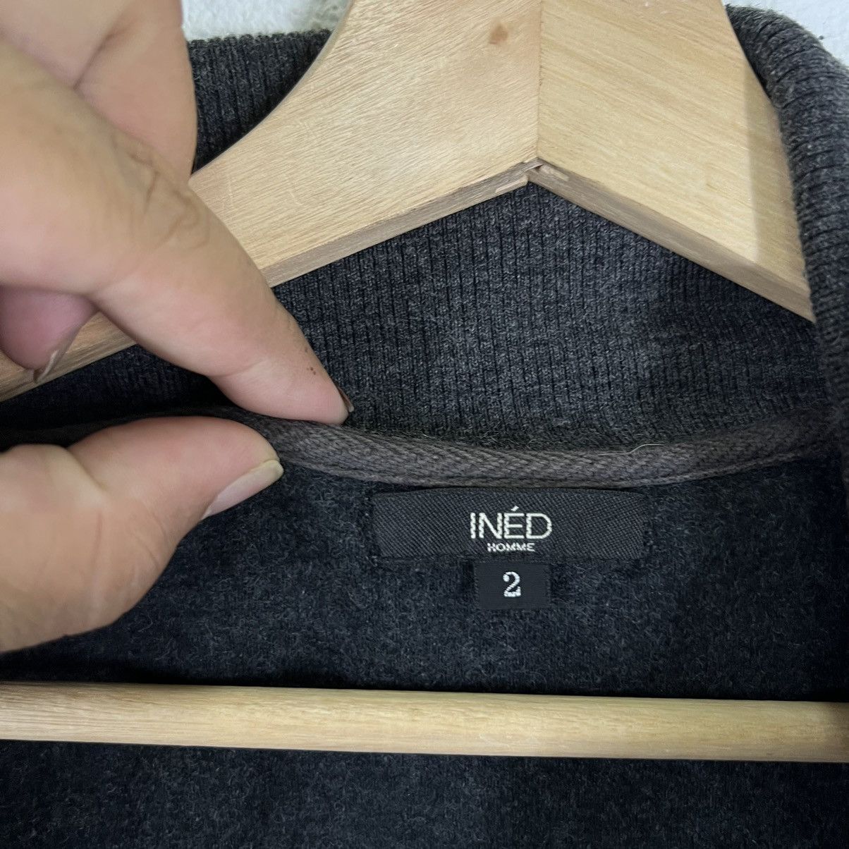 Japanese Brand VINTAGE INED HOMME JAPAN MADE ZIPPER JACKET Size US M / EU 48-50 / 2 - 10 Thumbnail