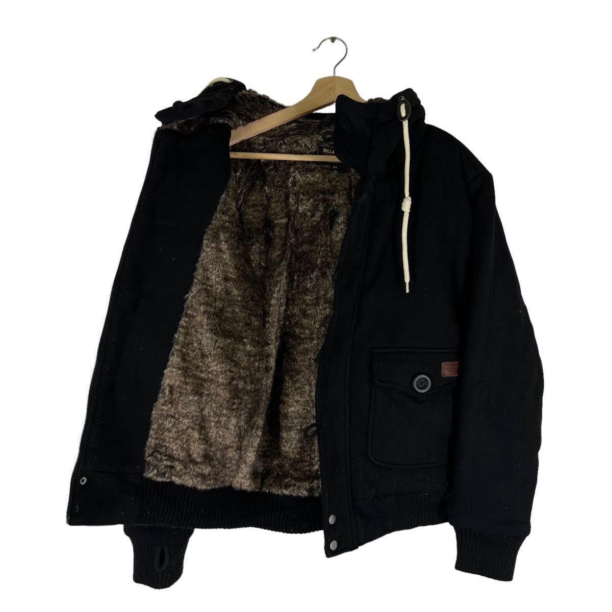 Japanese Brand RARE BOMBER JACKET MINK FUR LINING BILLABONG JAPAN Size US M / EU 48-50 / 2 - 9 Thumbnail