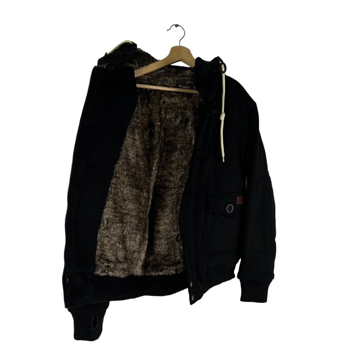 Japanese Brand RARE BOMBER JACKET MINK FUR LINING BILLABONG JAPAN Size US M / EU 48-50 / 2 - 10 Thumbnail