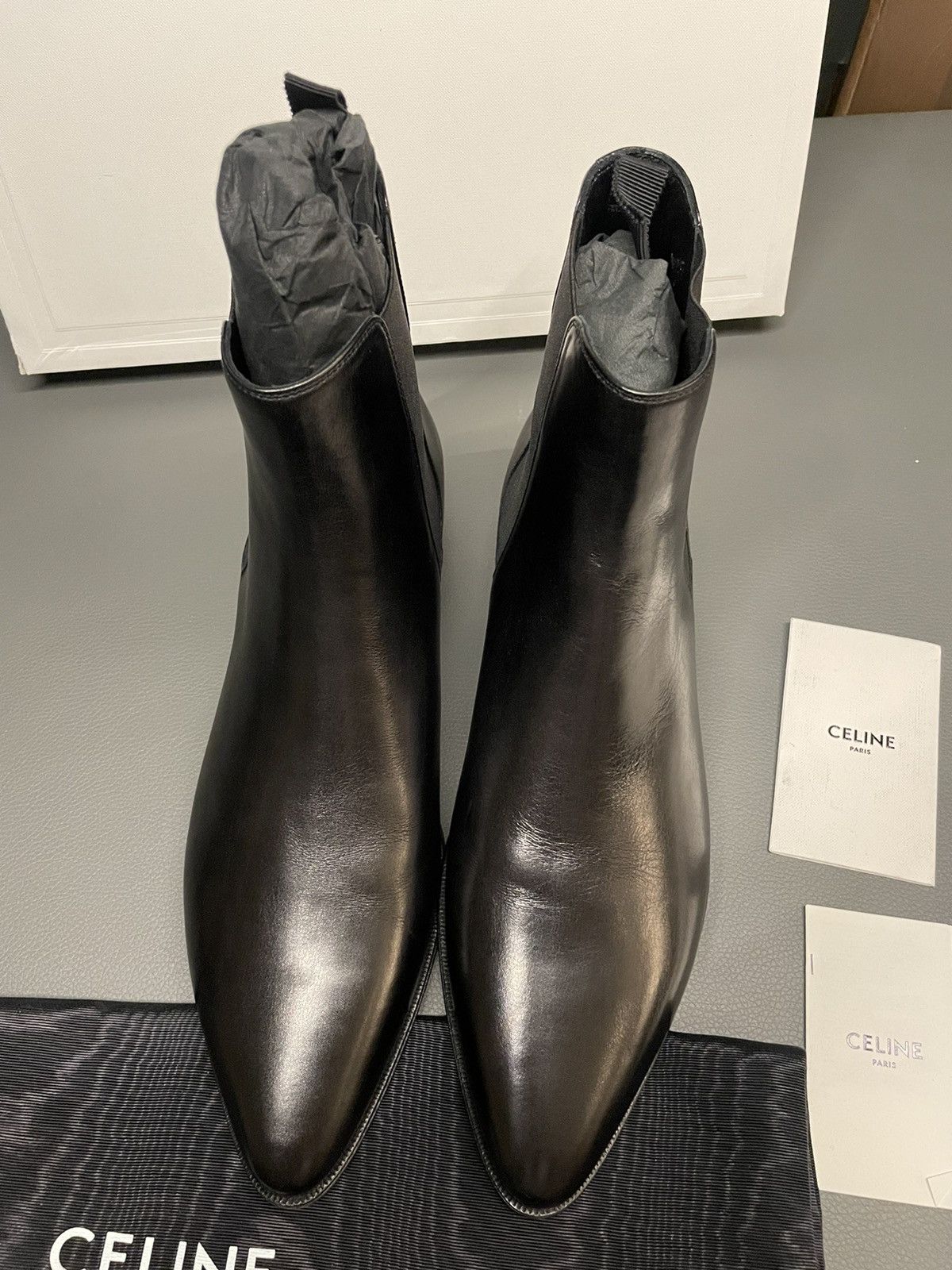 Celine × Hedi Slimane Super Runway Brand NEW Hedi Chelsea Boots Limited Edition Size US 8 / EU 41 - 17 Thumbnail