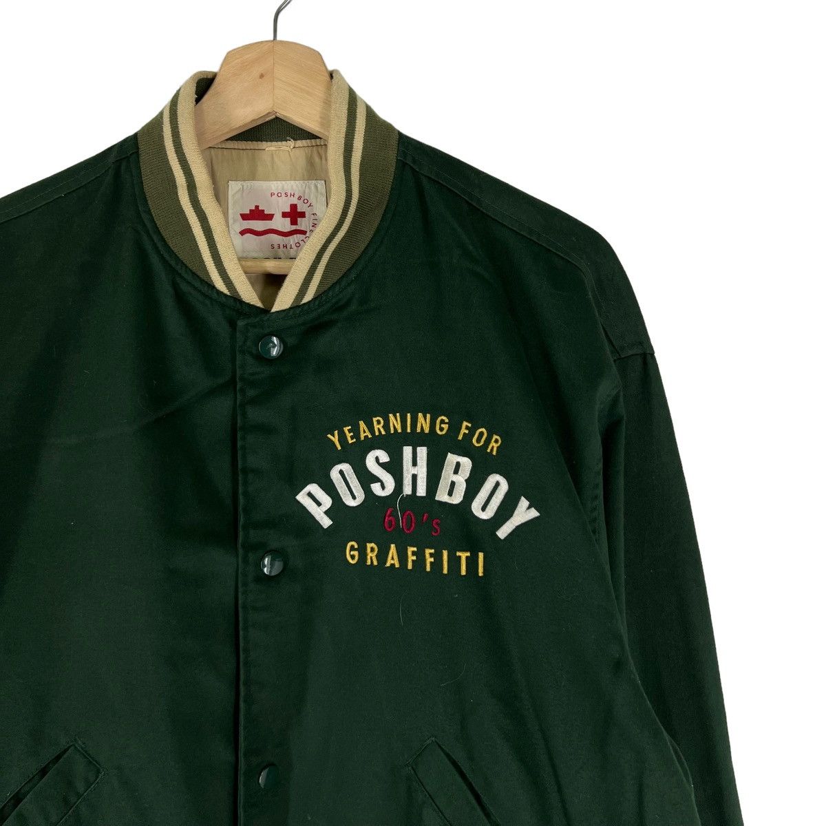 Japanese Brand VINTAGE BOMBER JACKET POSHBOY JAPAN BIG LOGO ISSEY MIYAKE Size US M / EU 48-50 / 2 - 5 Thumbnail