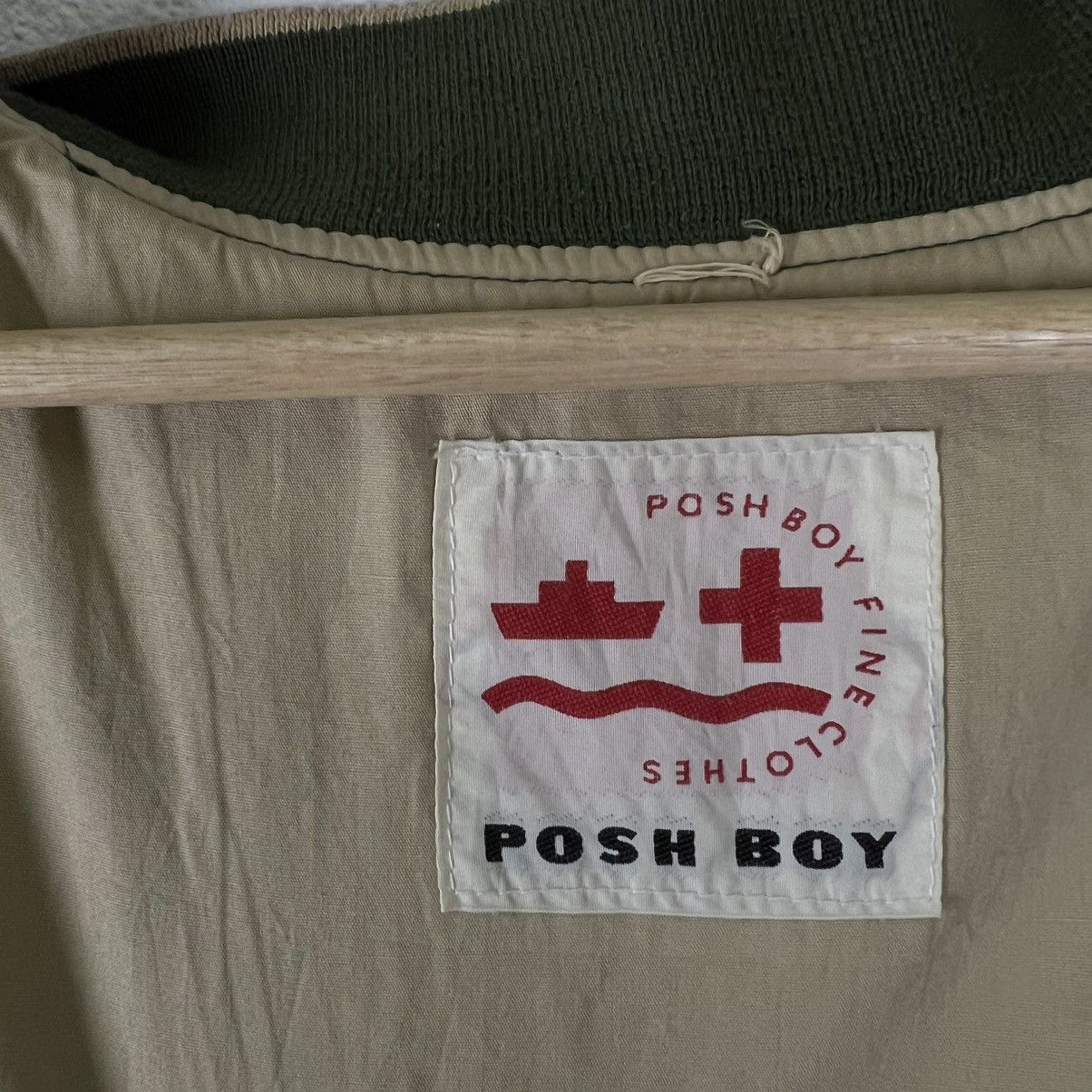 Japanese Brand VINTAGE BOMBER JACKET POSHBOY JAPAN BIG LOGO ISSEY MIYAKE Size US M / EU 48-50 / 2 - 12 Thumbnail