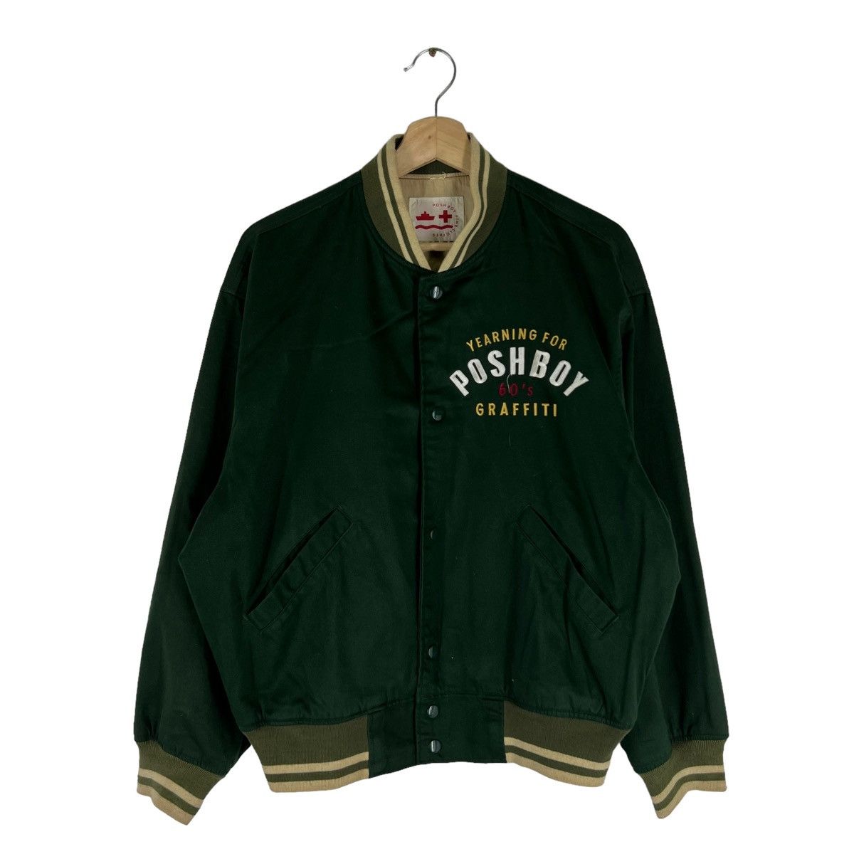 Japanese Brand VINTAGE BOMBER JACKET POSHBOY JAPAN BIG LOGO ISSEY MIYAKE Size US M / EU 48-50 / 2 - 2 Thumbnail
