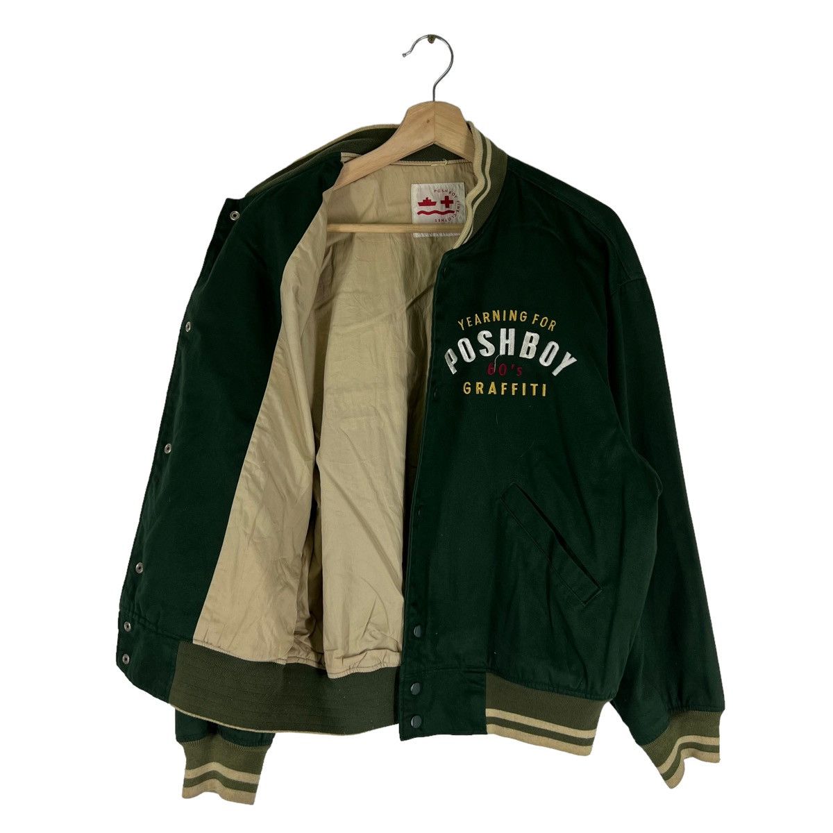 Japanese Brand VINTAGE BOMBER JACKET POSHBOY JAPAN BIG LOGO ISSEY MIYAKE Size US M / EU 48-50 / 2 - 11 Thumbnail