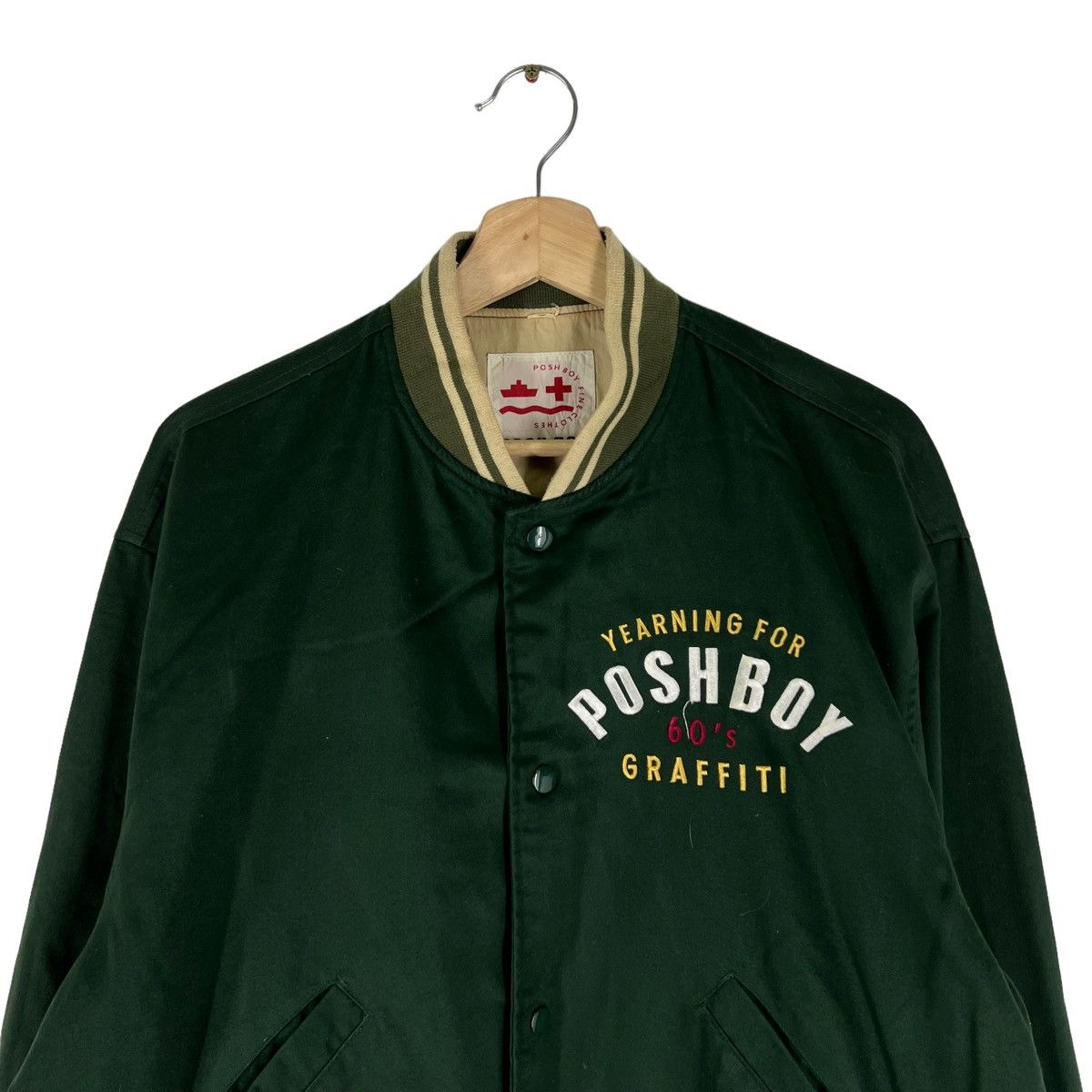 Japanese Brand VINTAGE BOMBER JACKET POSHBOY JAPAN BIG LOGO ISSEY MIYAKE Size US M / EU 48-50 / 2 - 3 Thumbnail