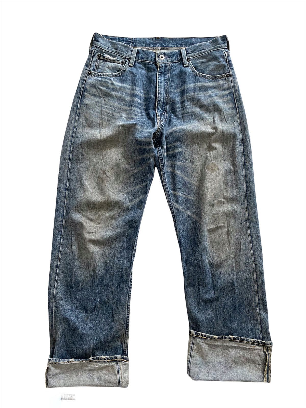 image of Levis Vintage Clothing x Vintage Levis 504 J38 Designe in Blue, Men's (Size 31)