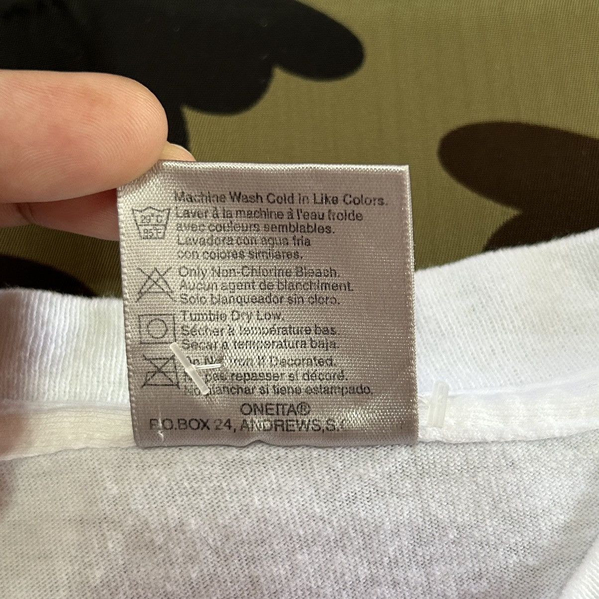 Bape Bape Grid General Oneita Tee Size US L / EU 52-54 / 3 - 4 Thumbnail