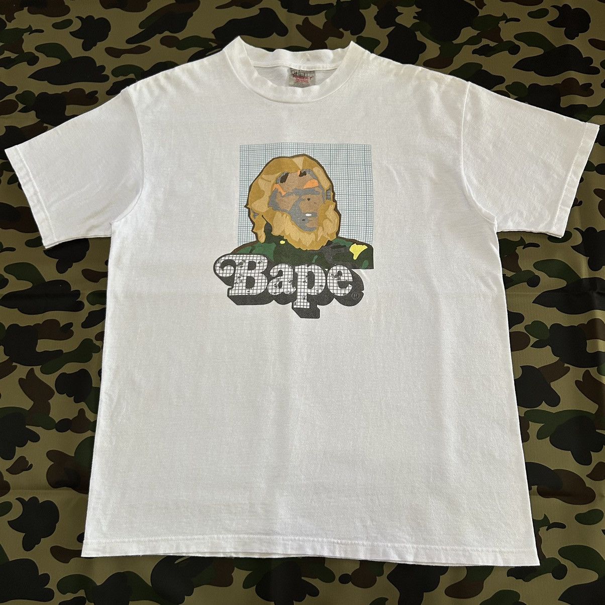 Bape Grid General Oneita Tee