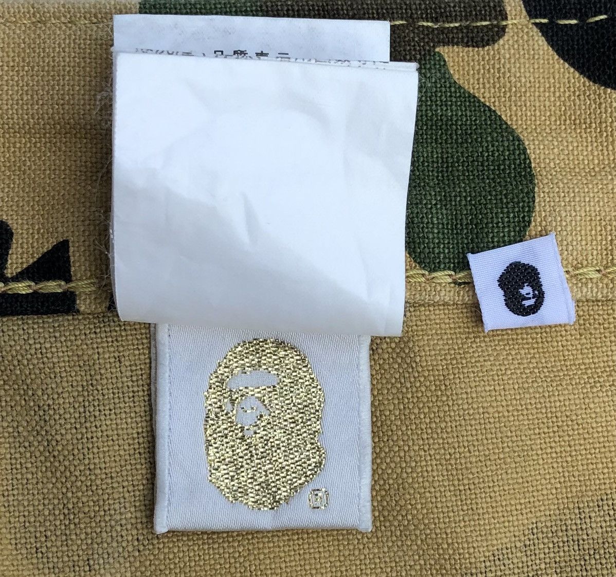 Bape A Bathing Ape Denim Camo Back And Star Pocket Selvedge Pant Size US 33 - 22 Thumbnail