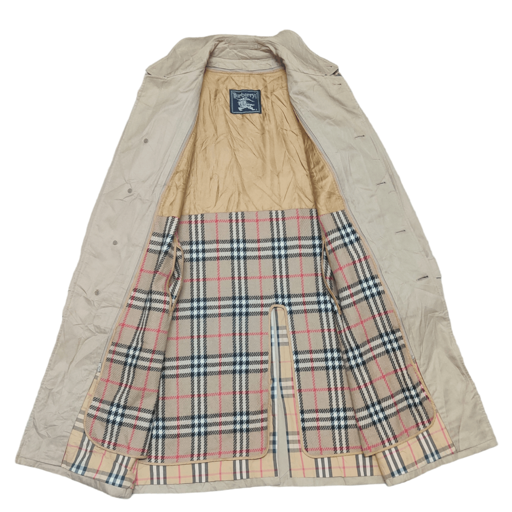 Burberry Vintage Burberry Nova Check Trench Coat Size US M / EU 48-50 / 2 - 7 Thumbnail