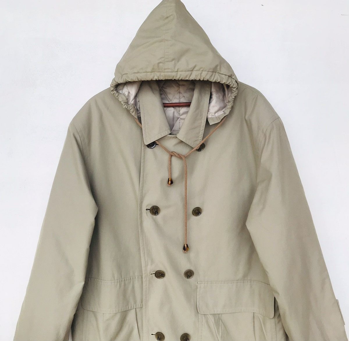 Designer VINTAGE 90S Pierre Cardin mid hoodie jacket double breasted Size US M / EU 48-50 / 2 - 8 Thumbnail