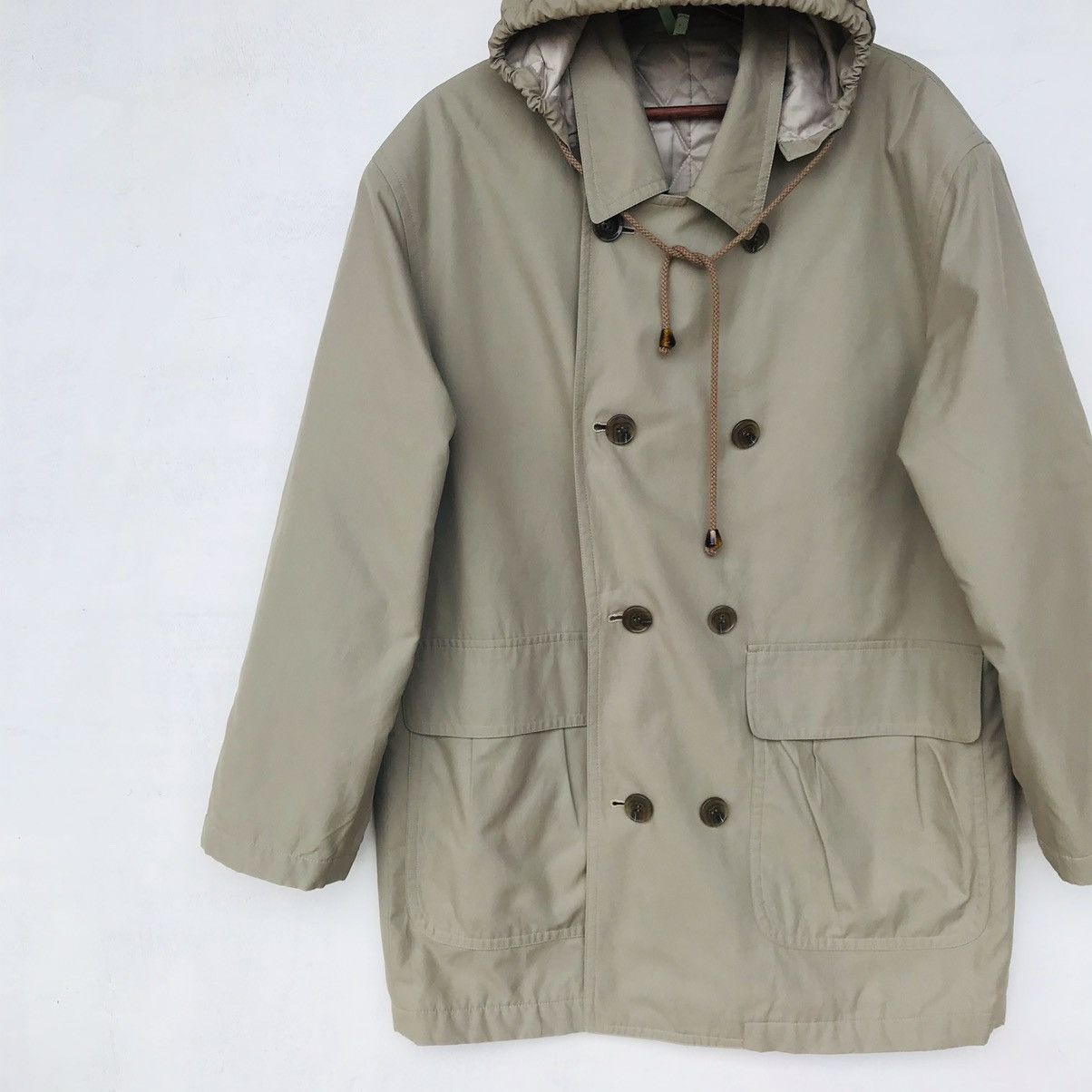 Designer VINTAGE 90S Pierre Cardin mid hoodie jacket double breasted Size US M / EU 48-50 / 2 - 5 Thumbnail