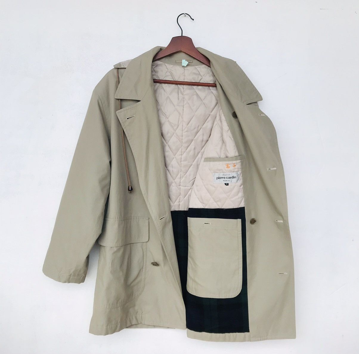 Designer VINTAGE 90S Pierre Cardin mid hoodie jacket double breasted Size US M / EU 48-50 / 2 - 9 Thumbnail