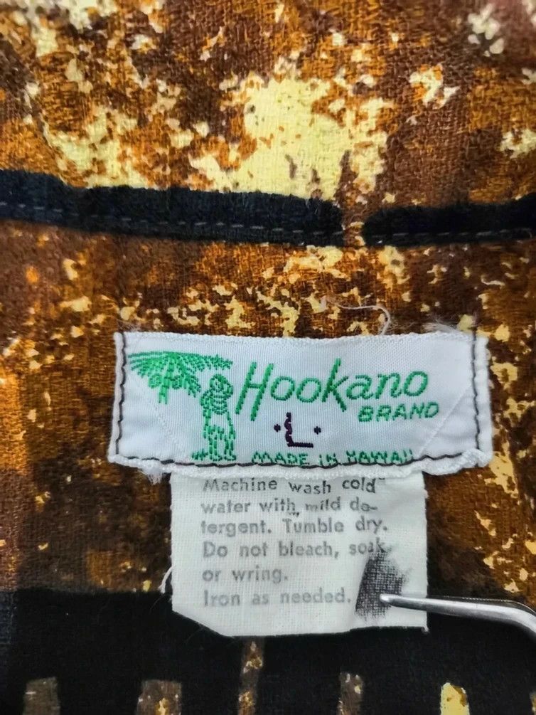 Other Vintage Hookano Men's Hawaiian 60's 70's Shirt Aloha Size US L / EU 52-54 / 3 - 4 Thumbnail