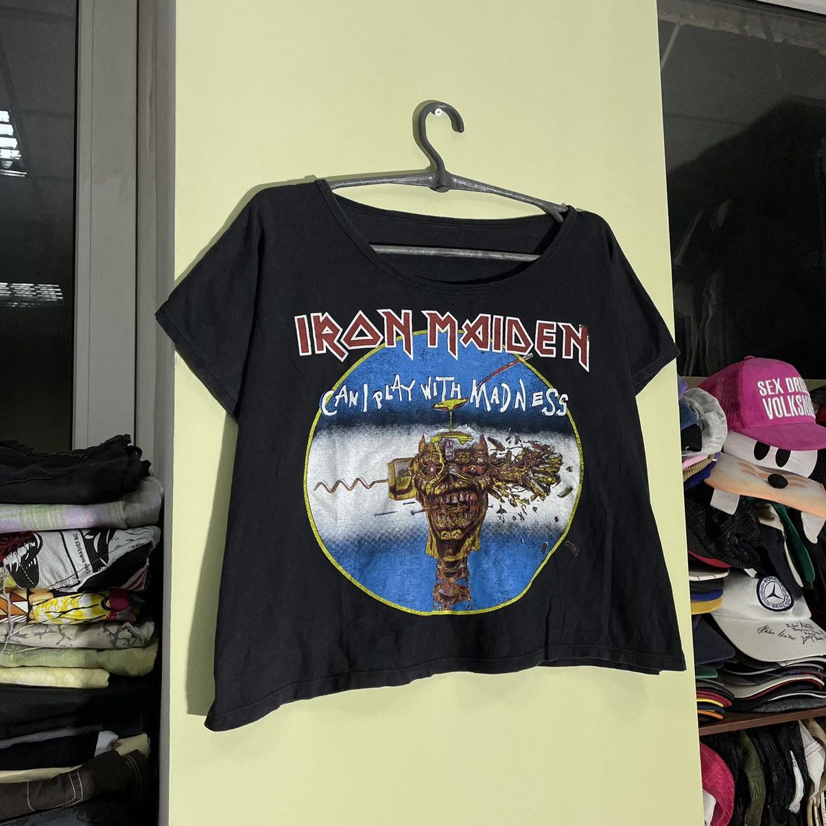 Vintage Vintage 90s Iron Maiden Faded Graphic Band Tee Grunge Boxy M Size M / US 6-8 / IT 42-44 - 2 Thumbnail