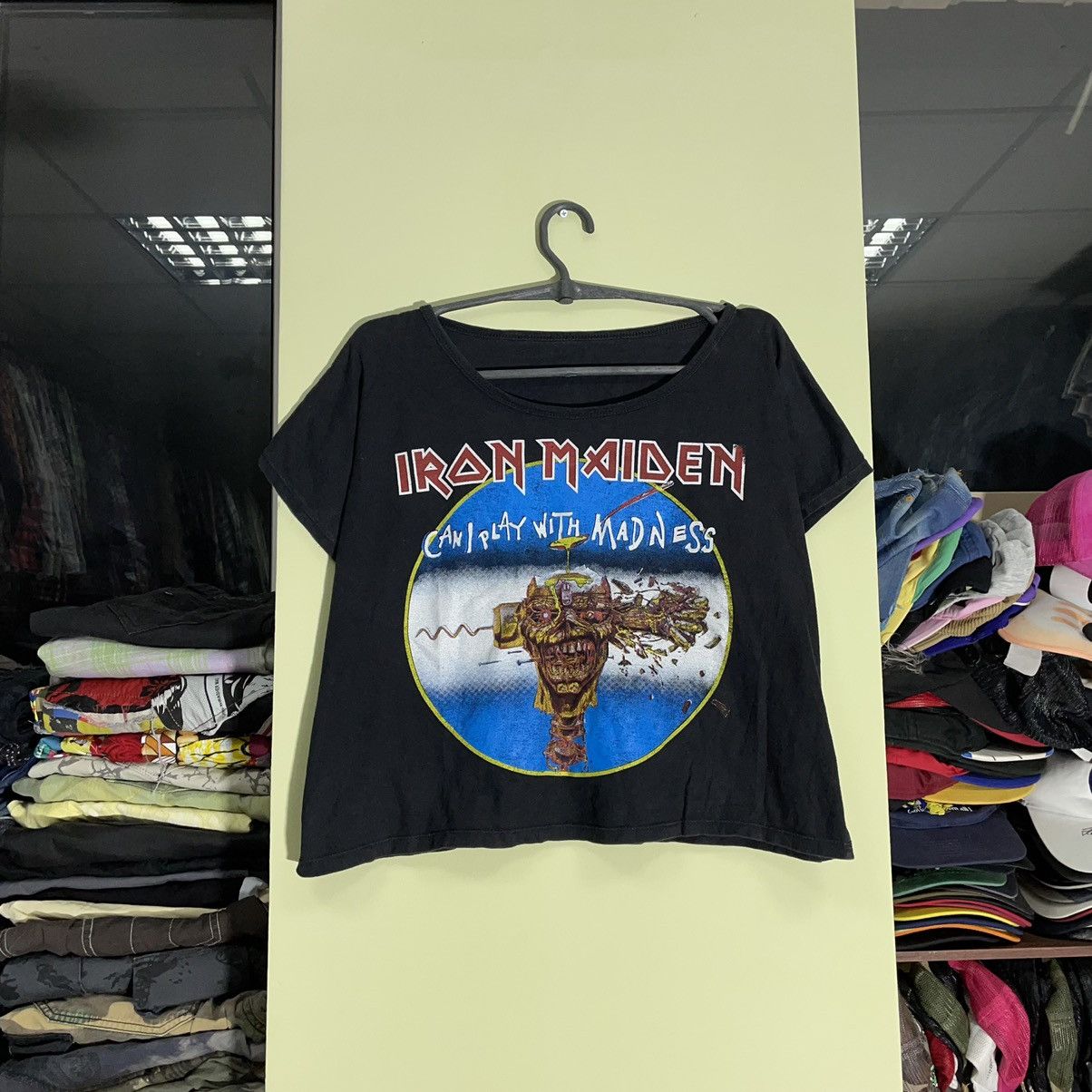 Vintage Vintage 90s Iron Maiden Faded Graphic Band Tee Grunge Boxy M Size M / US 6-8 / IT 42-44 - 1 Thumbnail