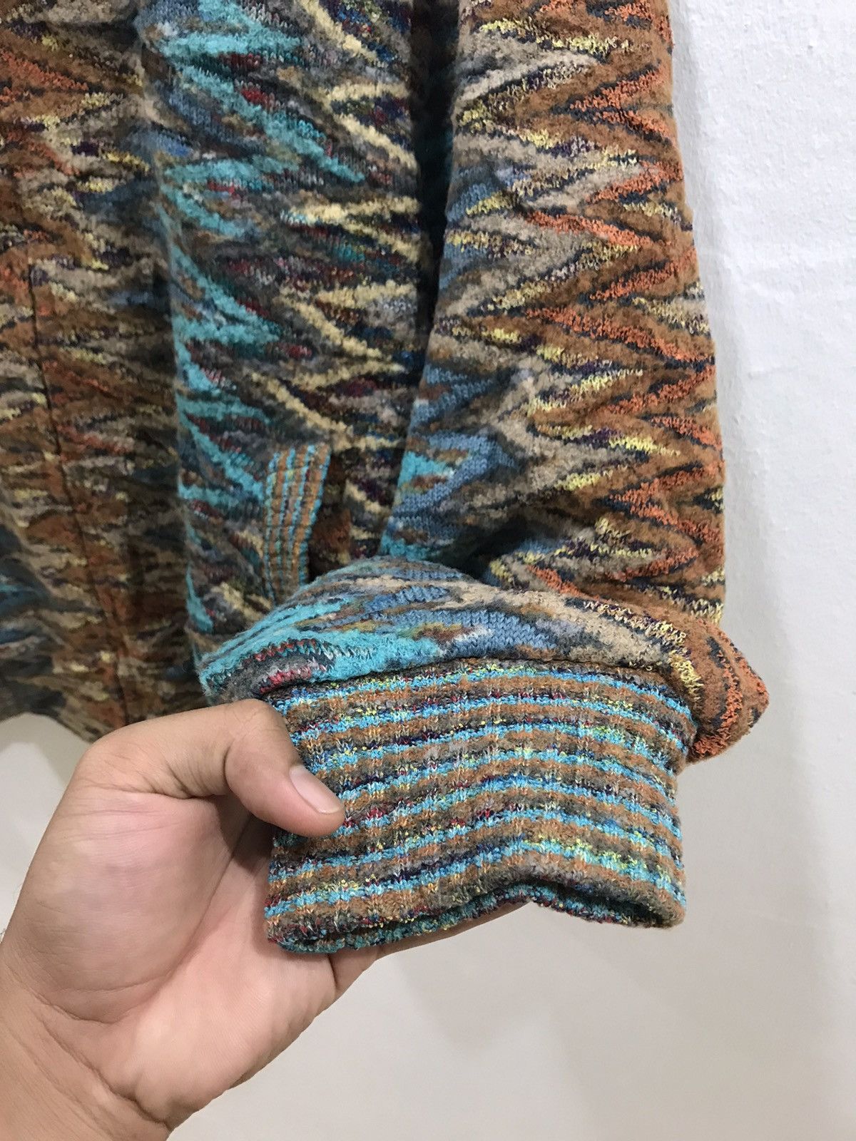 Japanese Brand Coogi Inspired❗️Caperdoni Multicolor Knit Jacket Size US M / EU 48-50 / 2 - 9 Thumbnail