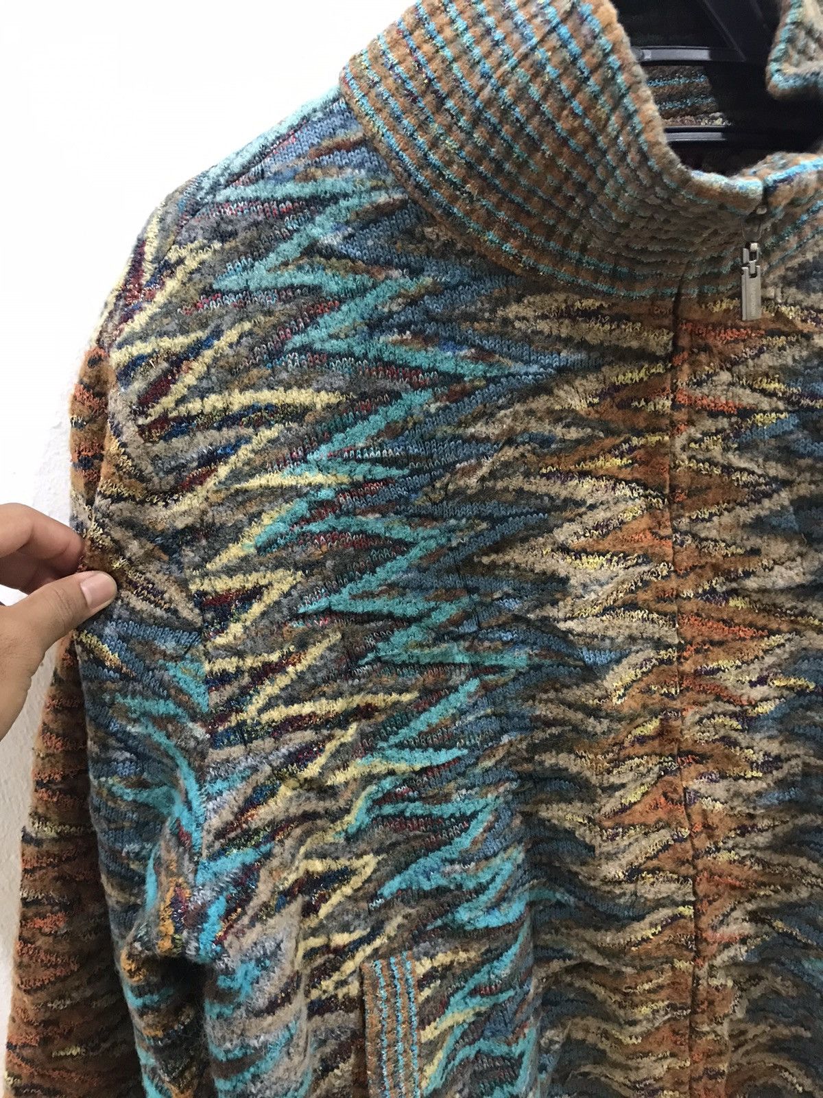 Japanese Brand Coogi Inspired❗️Caperdoni Multicolor Knit Jacket Size US M / EU 48-50 / 2 - 12 Thumbnail