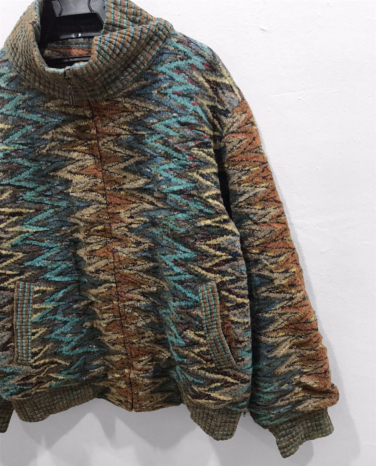 Japanese Brand Coogi Inspired❗️Caperdoni Multicolor Knit Jacket Size US M / EU 48-50 / 2 - 5 Thumbnail
