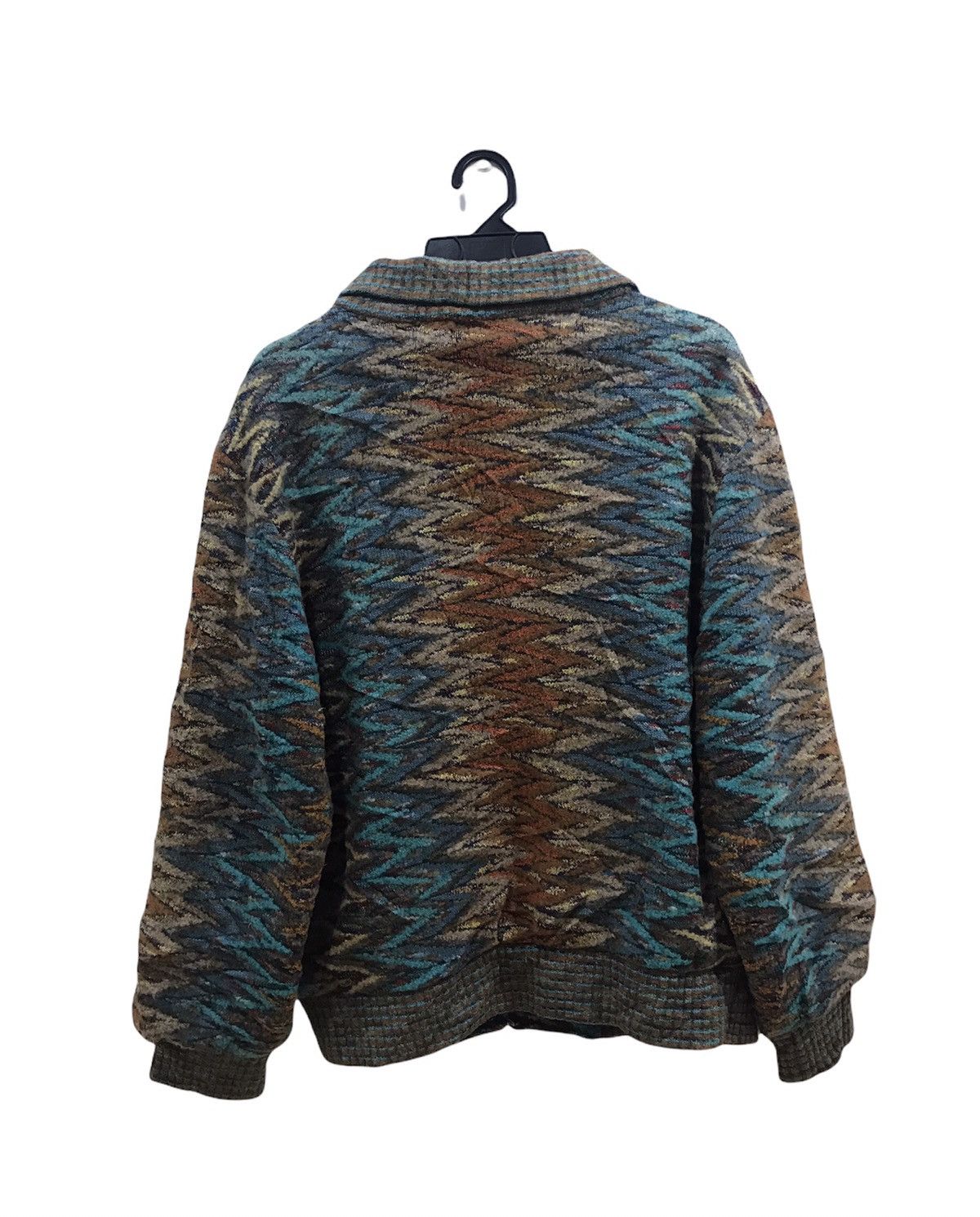 Japanese Brand Coogi Inspired❗️Caperdoni Multicolor Knit Jacket Size US M / EU 48-50 / 2 - 2 Thumbnail