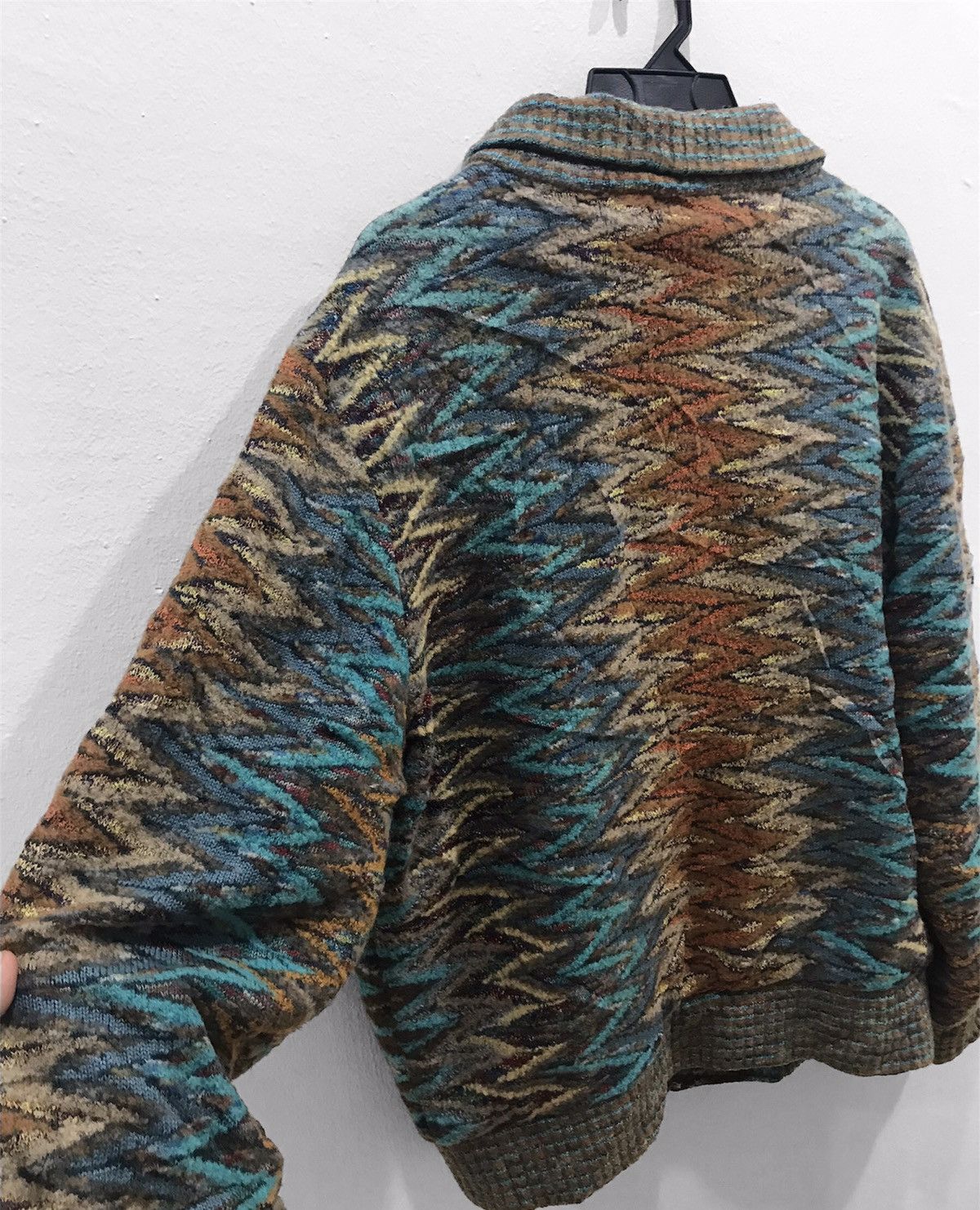 Japanese Brand Coogi Inspired❗️Caperdoni Multicolor Knit Jacket Size US M / EU 48-50 / 2 - 6 Thumbnail