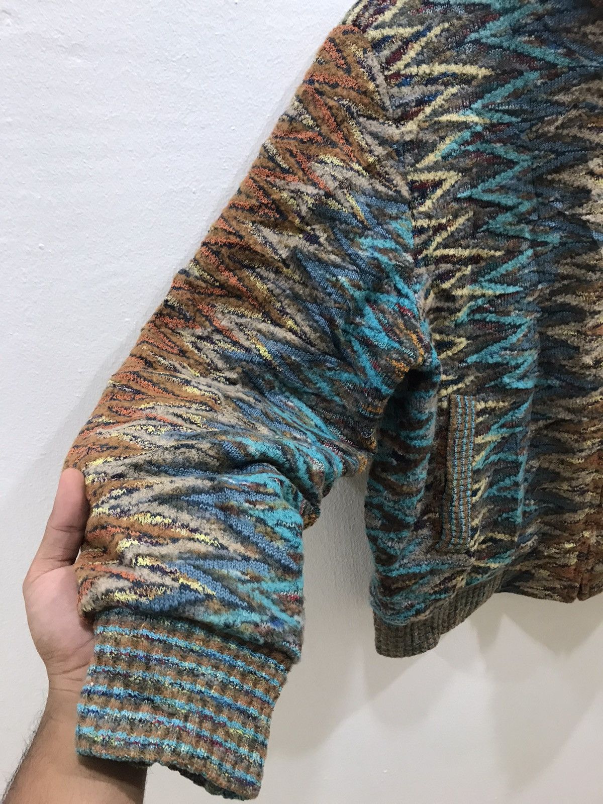Japanese Brand Coogi Inspired❗️Caperdoni Multicolor Knit Jacket Size US M / EU 48-50 / 2 - 11 Thumbnail