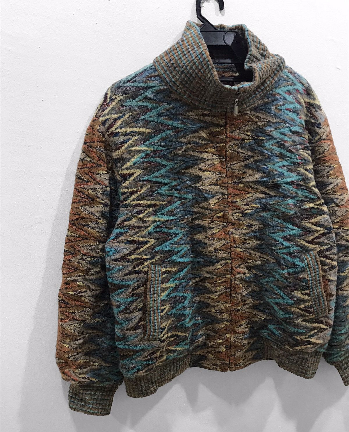 Japanese Brand Coogi Inspired❗️Caperdoni Multicolor Knit Jacket Size US M / EU 48-50 / 2 - 4 Thumbnail