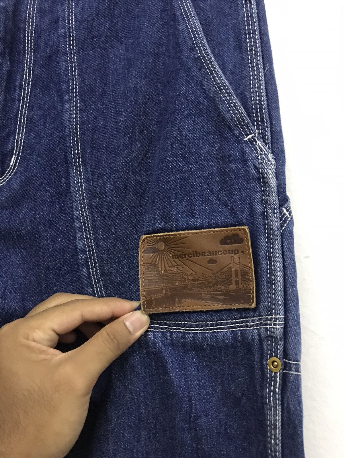 Issey Miyake Rare❗️Issey Miyake Mercibeaucoup Denim Monkey Pants Style Size US 31 - 5 Thumbnail