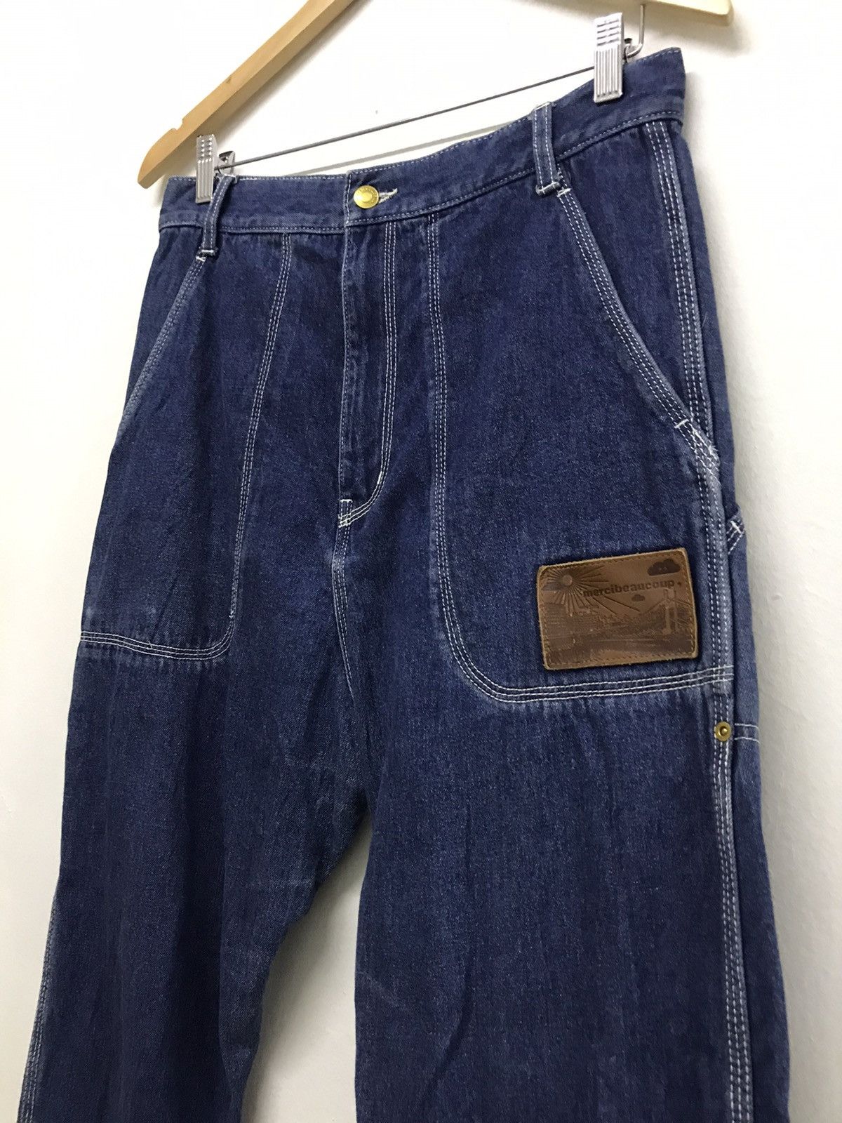 Issey Miyake Rare❗️Issey Miyake Mercibeaucoup Denim Monkey Pants Style Size US 31 - 4 Thumbnail