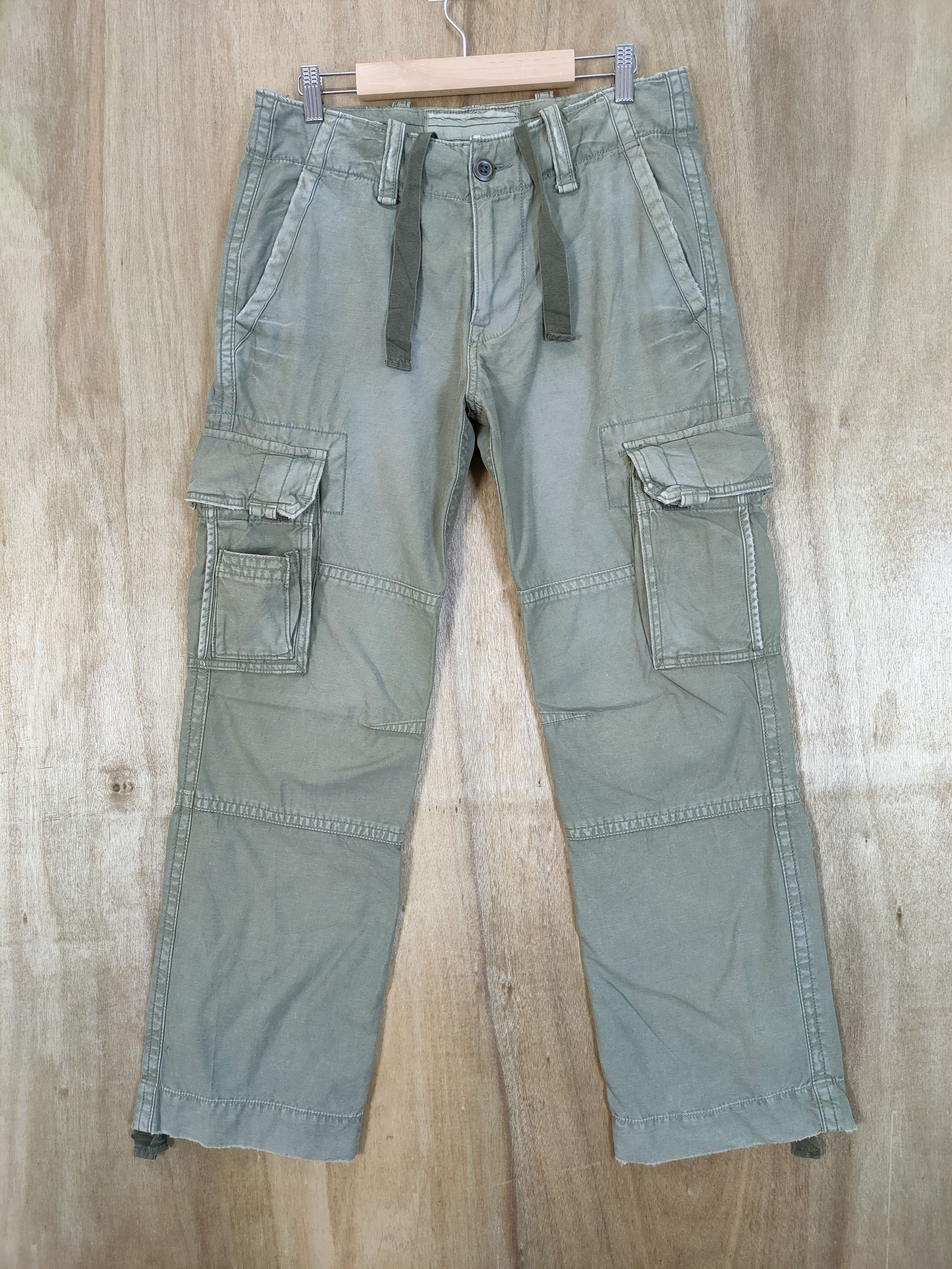 Japanese Brand JAPANESE BRAND FADED CARGO PANTS MULTIPOCKET TACTICAL Size US 30 / EU 46 - 1 Thumbnail