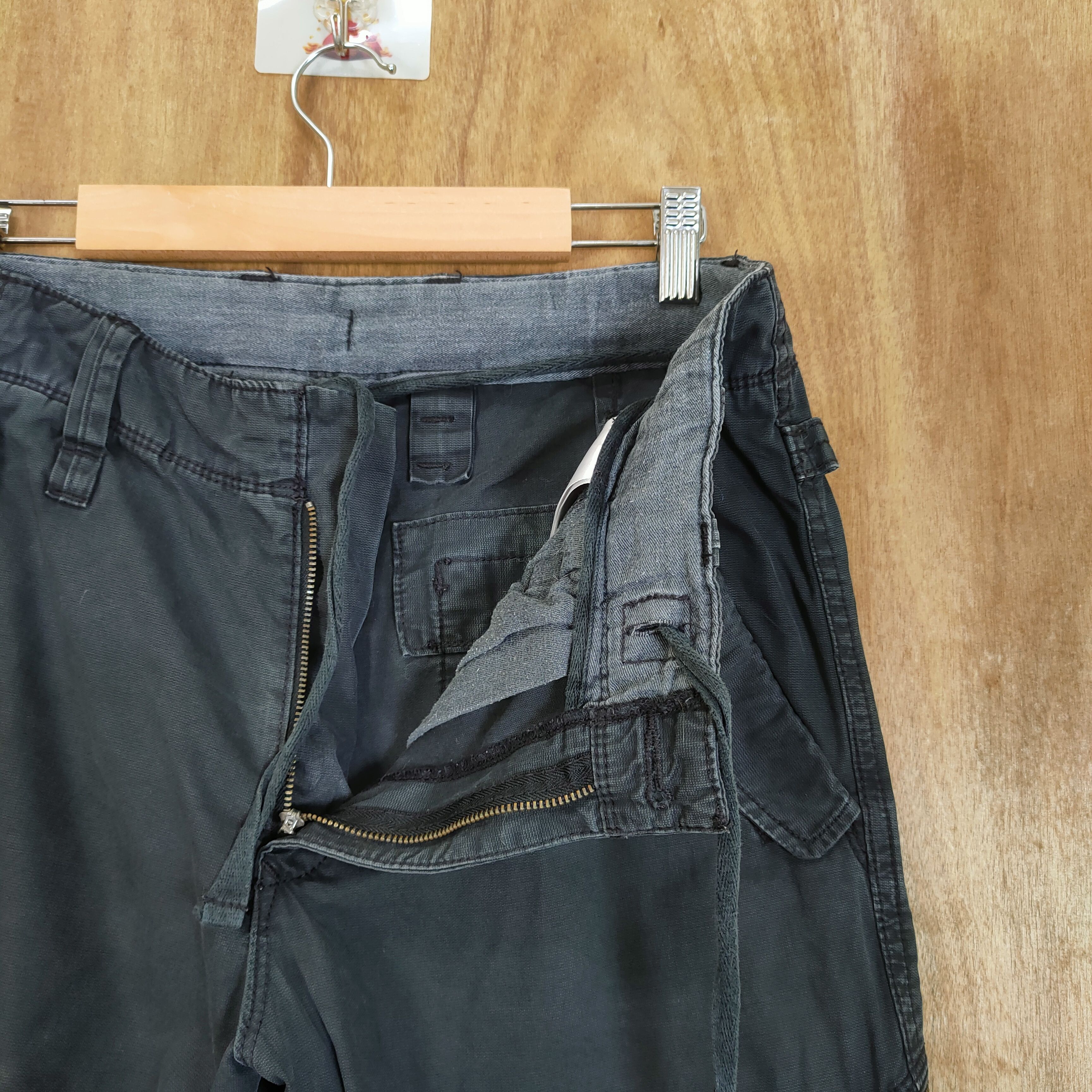 Japanese Brand VINTAGE JAPANESE BRAND BLACK CARGO PANTS Size US 30 / EU 46 - 10 Thumbnail