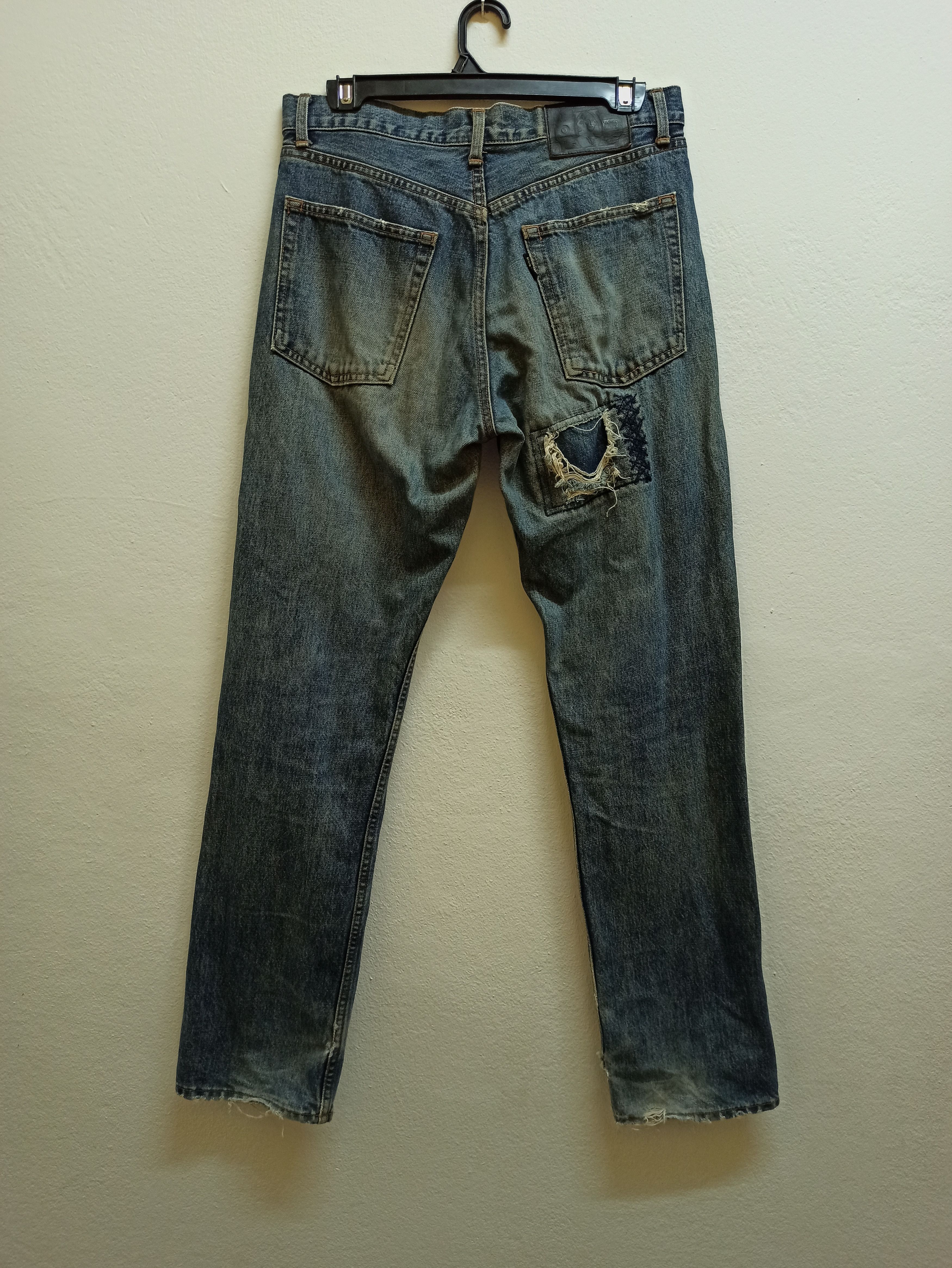 Beams Plus Rare Distressed Denim BEAMS Jeans Made In Japan Size US 28 / EU 44 - 3 Thumbnail