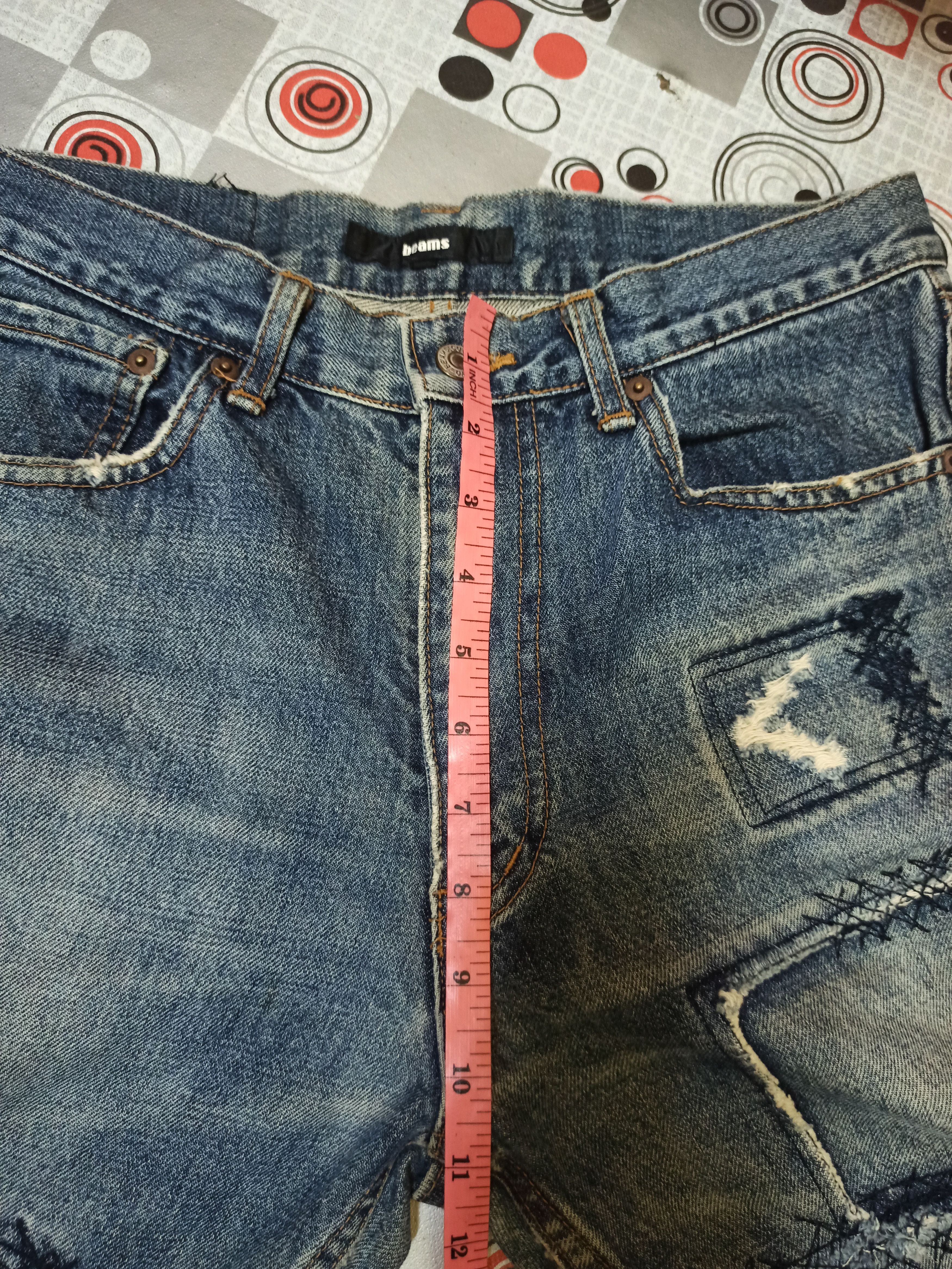 Beams Plus Rare Distressed Denim BEAMS Jeans Made In Japan Size US 28 / EU 44 - 12 Thumbnail