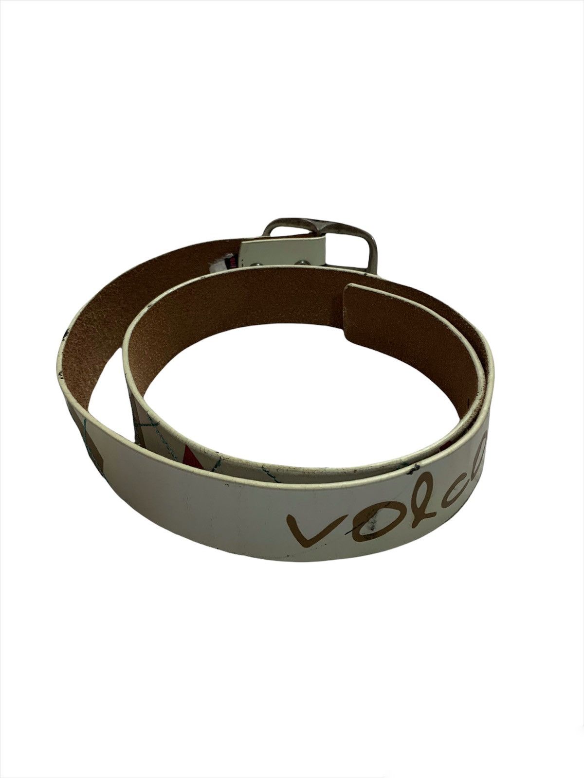 Volcom Volcom Stone Genuine Leather Belt Size 34 - 8 Thumbnail