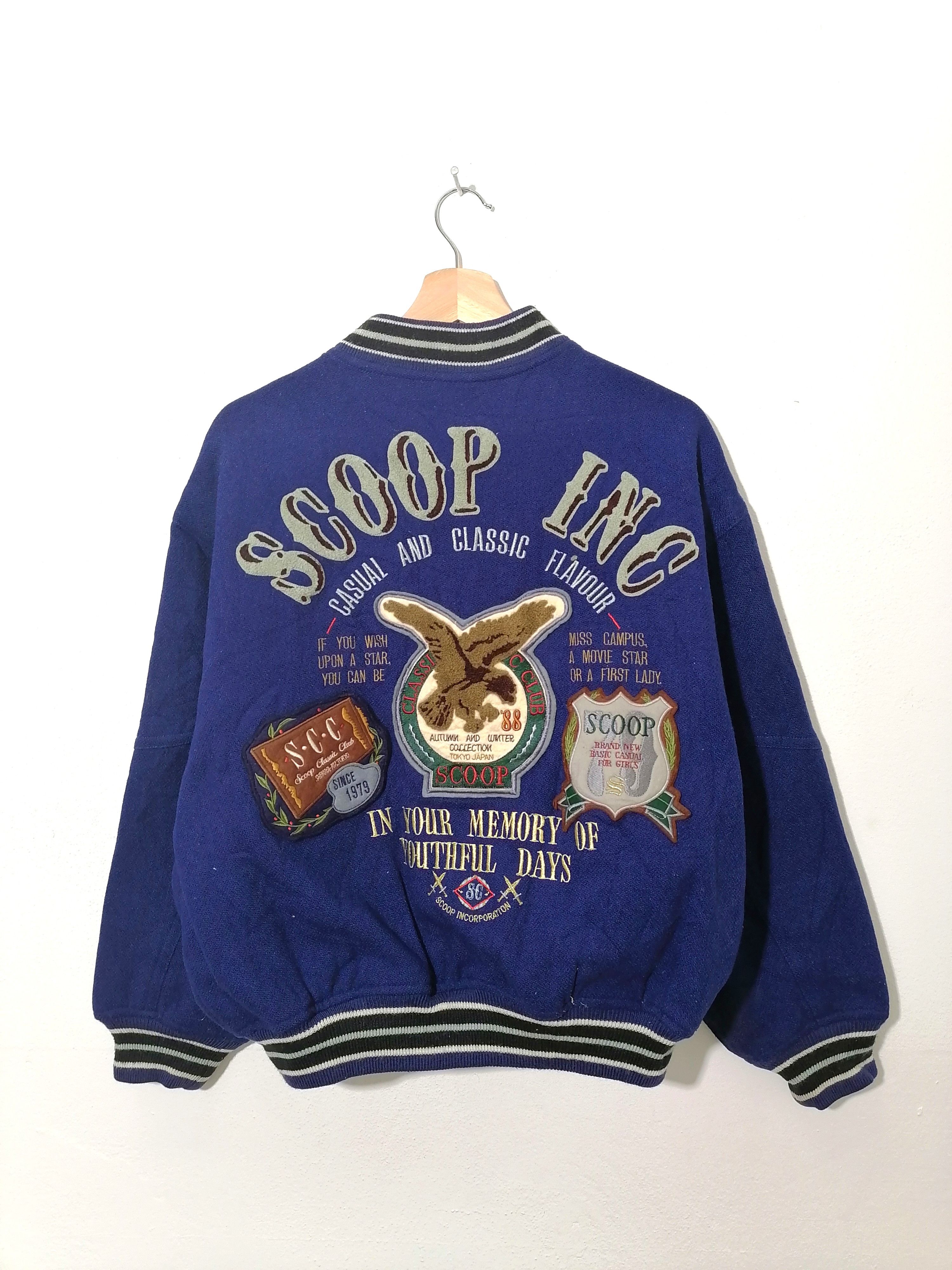 Japanese Brand Scoop Varsity Jacket Size US L / EU 52-54 / 3 - 1 Thumbnail