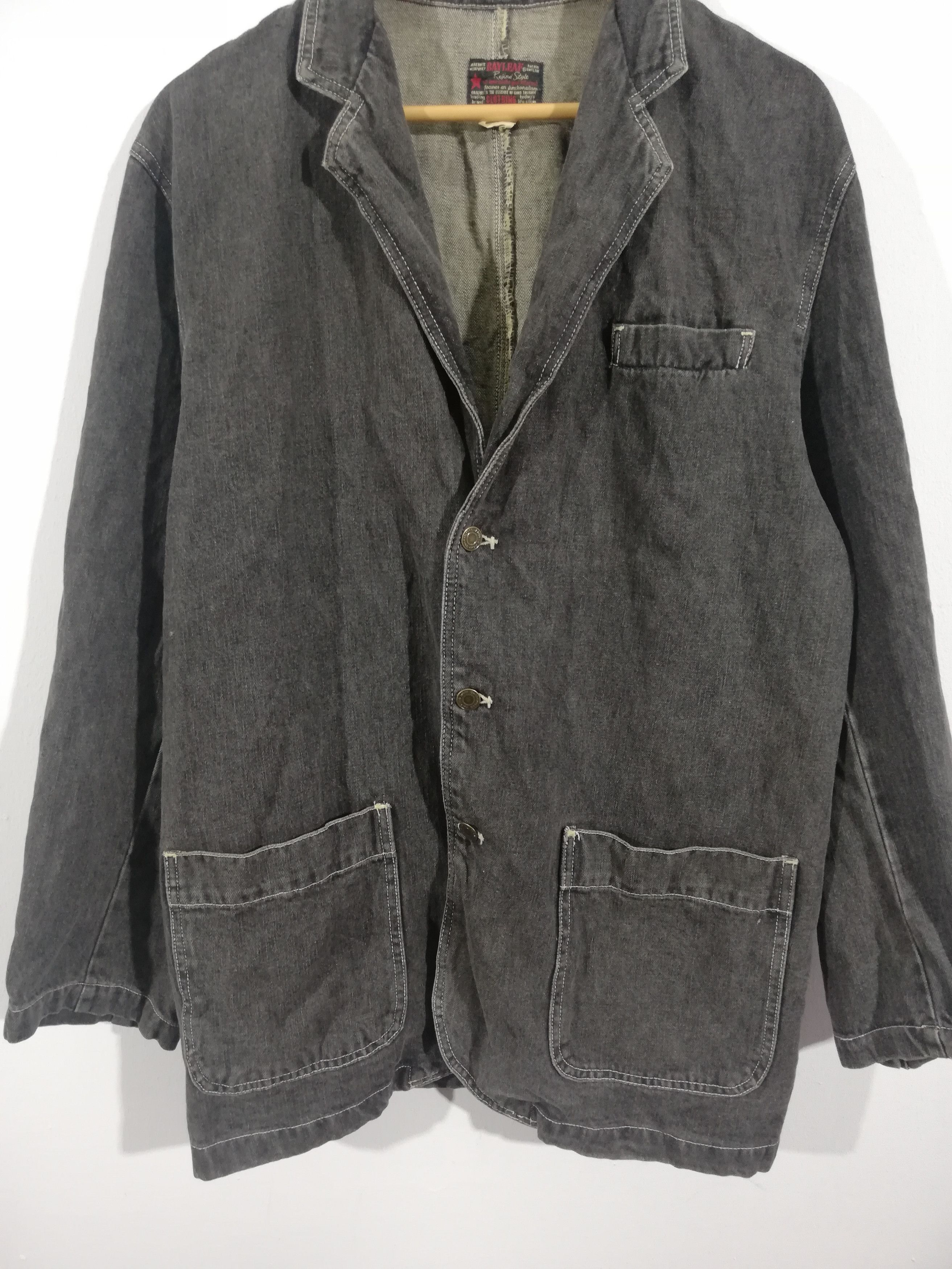Japanese Brand × Vintage Vintage Bay Leaf Denim Jacket Size US M / EU 48-50 / 2 - 4 Thumbnail