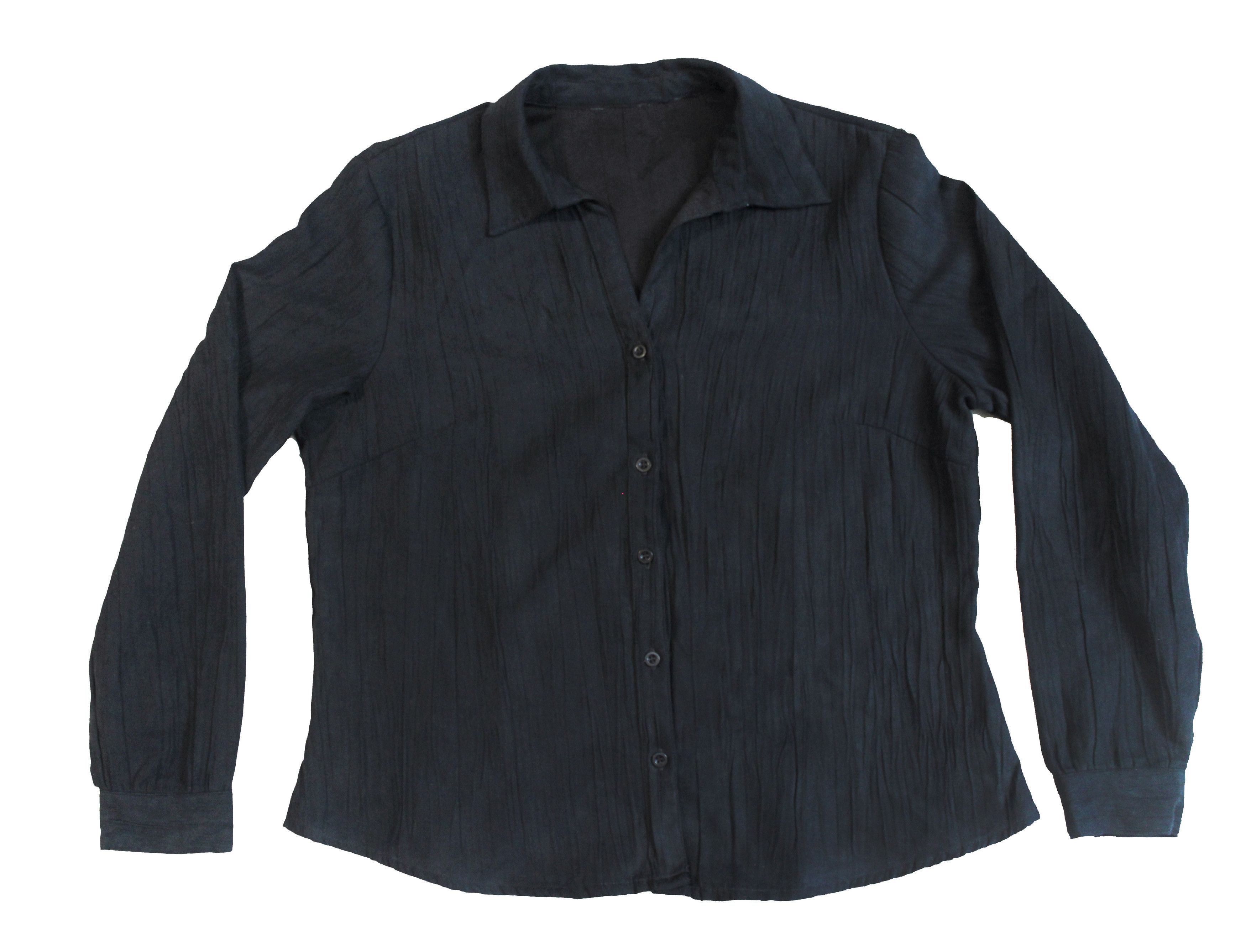 Japanese Brand × Vintage Micro Suede Pleated Dark Blue Long Sleeve shirt Size US M / EU 48-50 / 2 - 1 Thumbnail