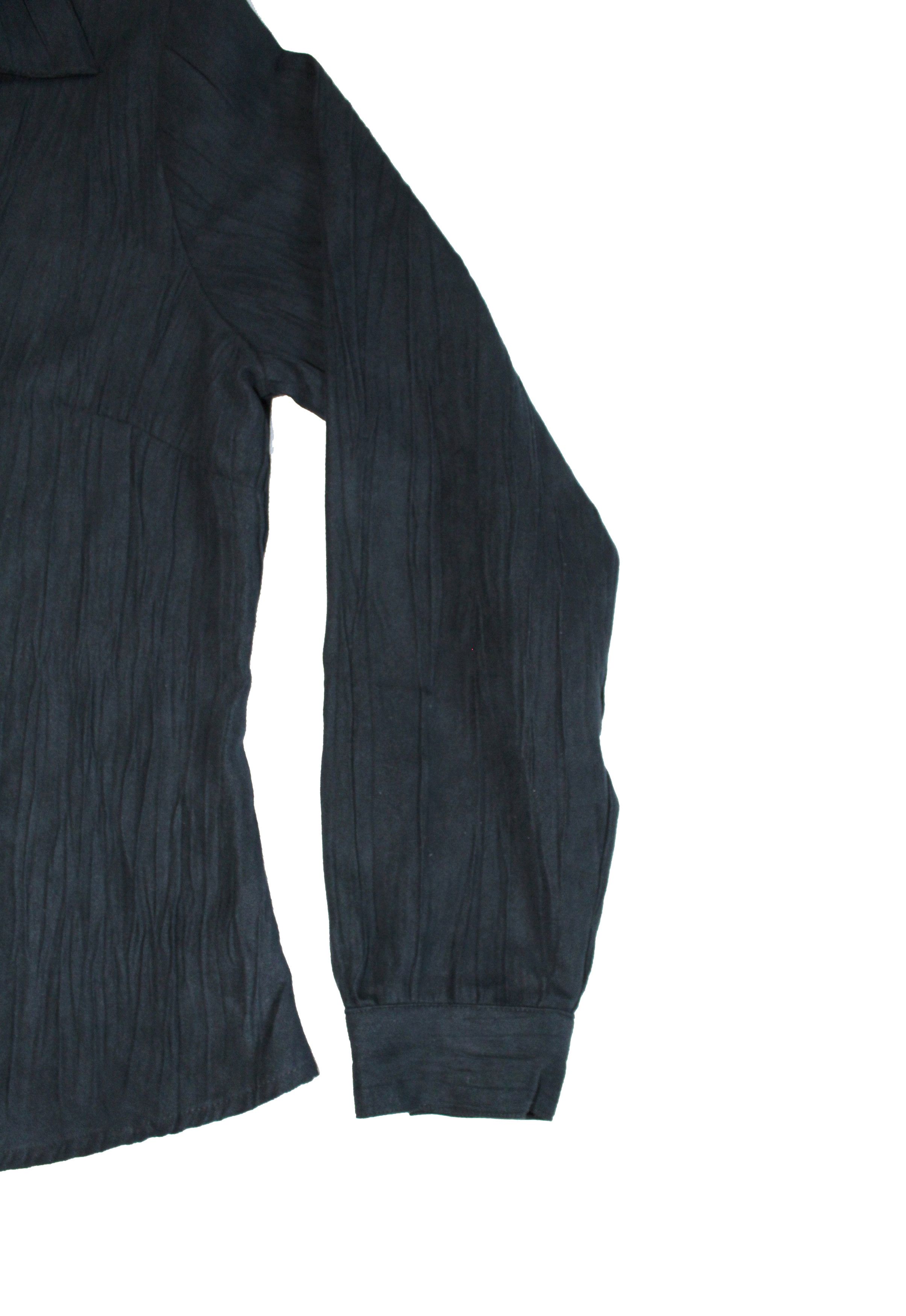 Japanese Brand × Vintage Micro Suede Pleated Dark Blue Long Sleeve shirt Size US M / EU 48-50 / 2 - 3 Thumbnail