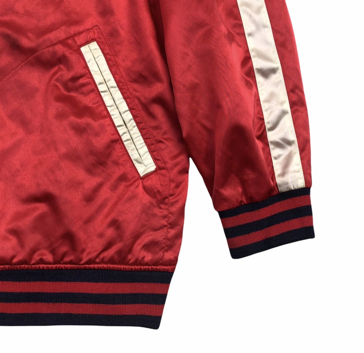 Vintage Under Ground Nitrow Varsity Satin Jacket Size US L / EU 52-54 / 3 - 6 Thumbnail