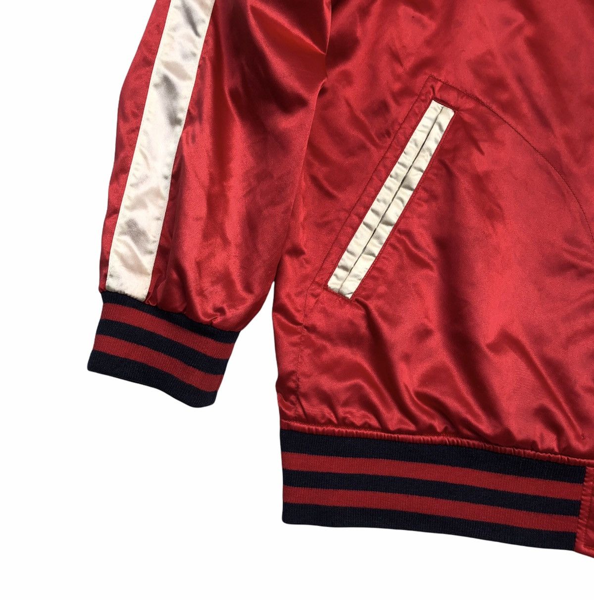 Vintage Under Ground Nitrow Varsity Satin Jacket Size US L / EU 52-54 / 3 - 7 Thumbnail