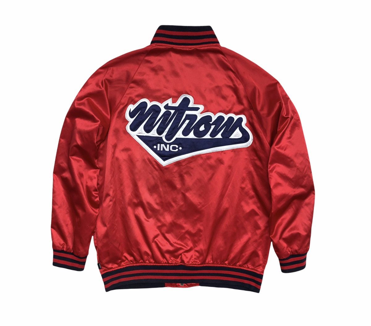 Vintage Under Ground Nitrow Varsity Satin Jacket Size US L / EU 52-54 / 3 - 8 Thumbnail