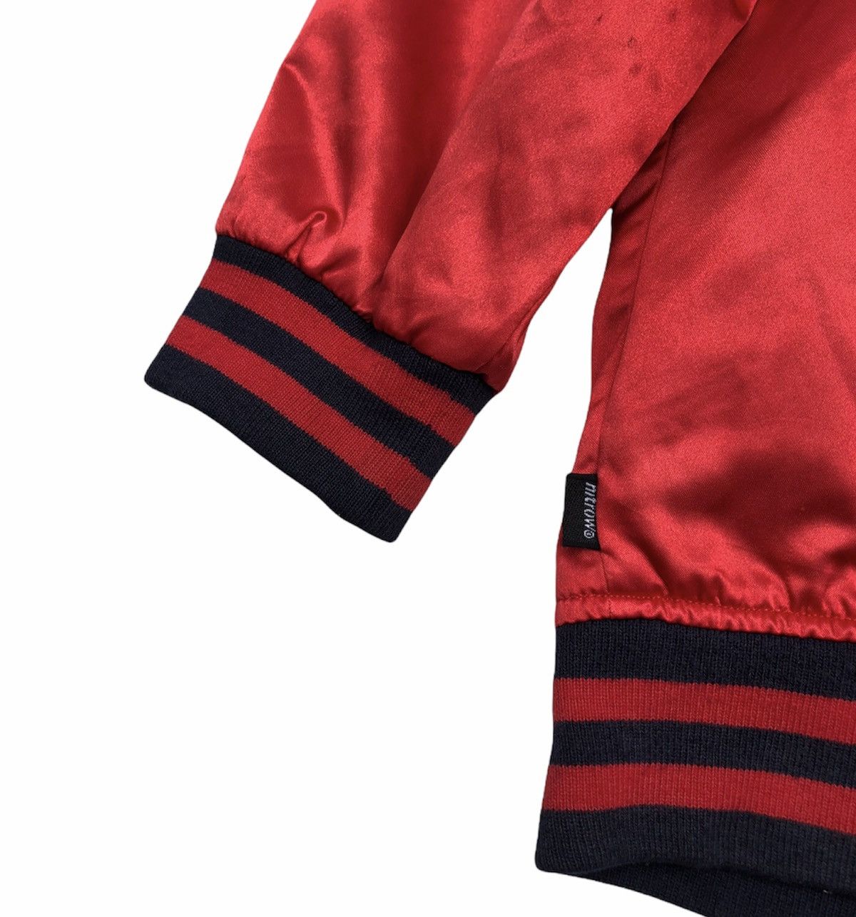 Vintage Under Ground Nitrow Varsity Satin Jacket Size US L / EU 52-54 / 3 - 12 Thumbnail