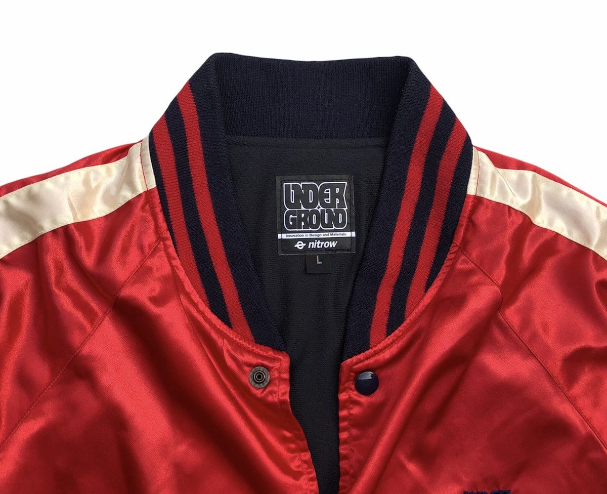 Vintage Under Ground Nitrow Varsity Satin Jacket Size US L / EU 52-54 / 3 - 5 Thumbnail
