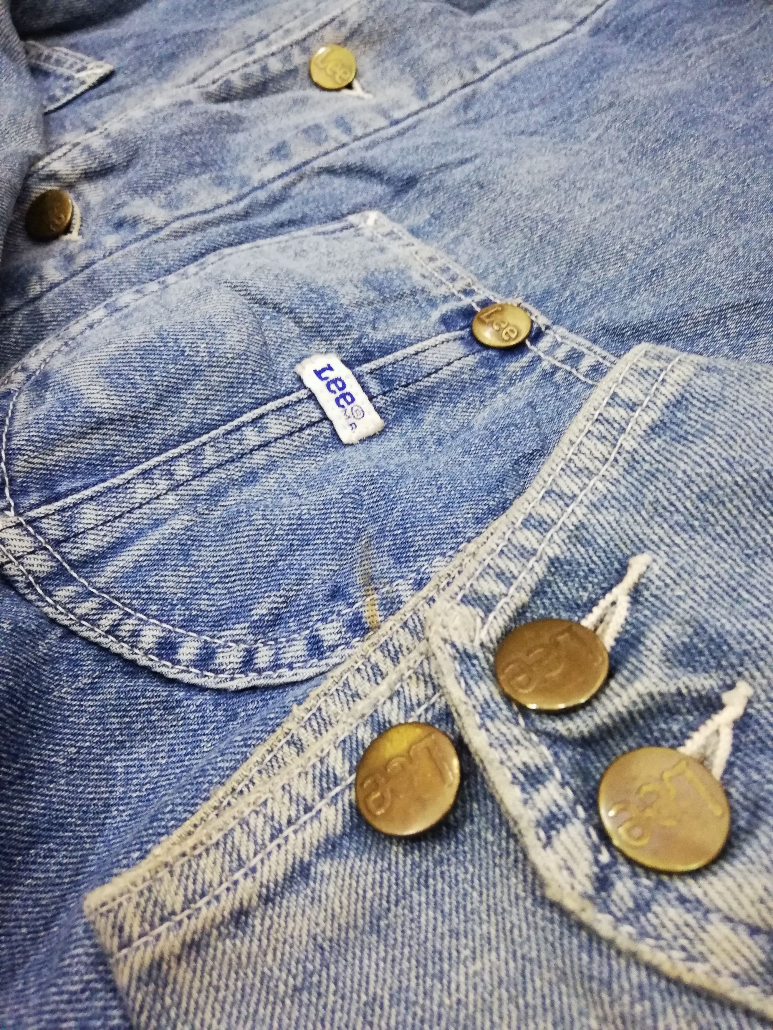 Japanese Brand × Lee × Vintage Rare!! Vintage Lee Denim Jacket Size US L / EU 52-54 / 3 - 9 Thumbnail